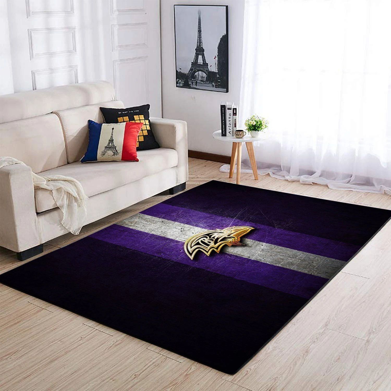 Baltimore Ravens Area Rug Nfl Football Floor Decor 1910074 - Indoor Outdoor Rugs