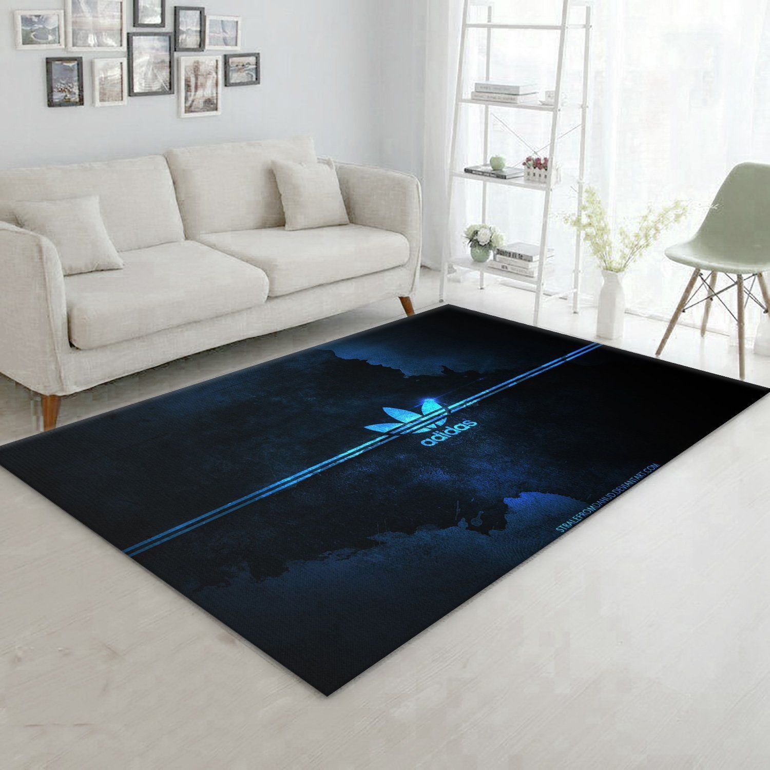 Adidas Area Rug Bedroom Rug Home Decor Floor Decor - Indoor Outdoor Rugs