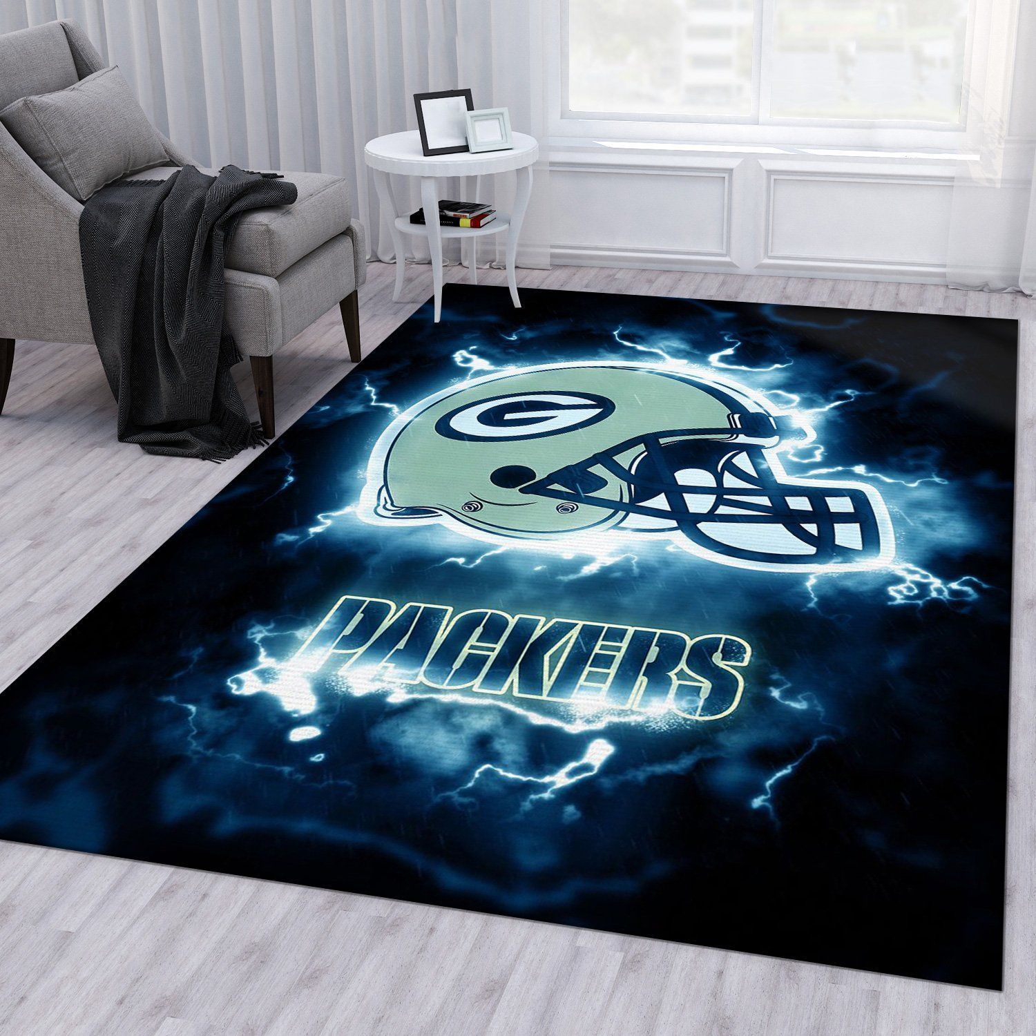 Green Bay Packers NFL Rug Living Room Rug Christmas Gift US Decor - Indoor Outdoor Rugs