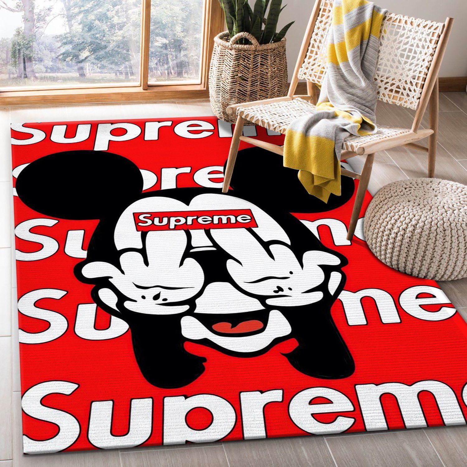 Supreme Area Rugs Living Room Rug Christmas Gift US Decor - Indoor Outdoor Rugs