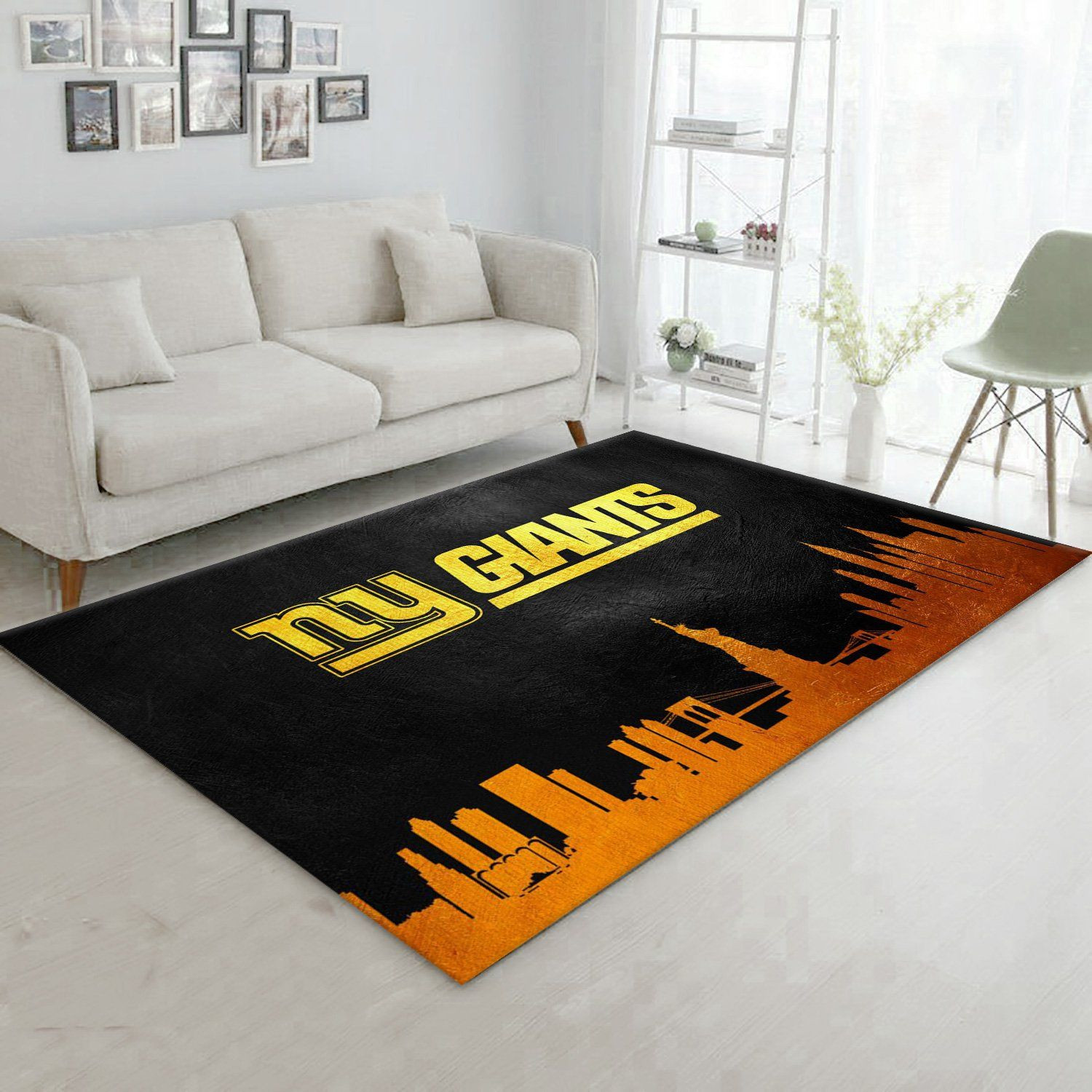 New York Giants Skyline NFL Area Rug Carpet, Kitchen Rug, Home US Decor - Indoor Outdoor Rugs