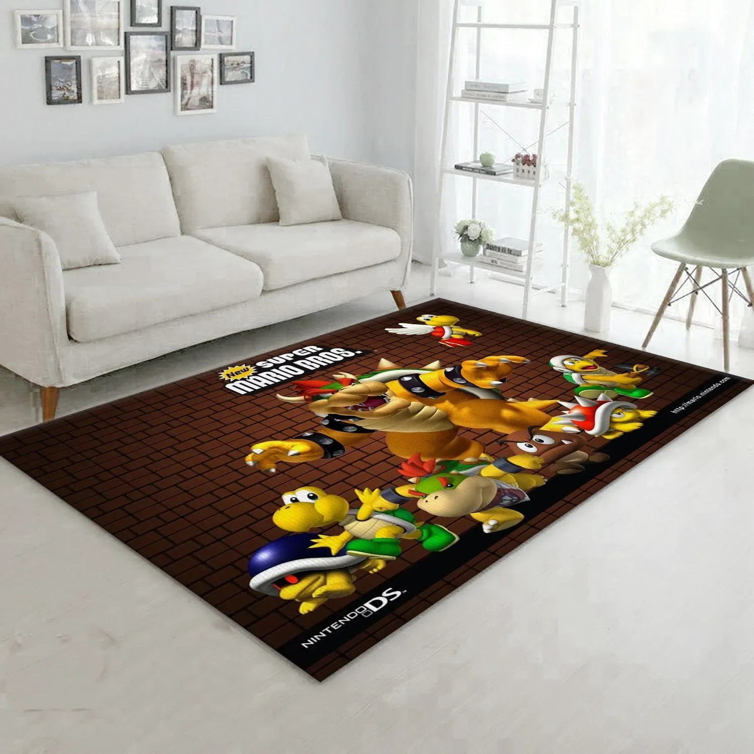 Mario Ver9 Area Rug For Christmas Living Room Rug Family Gift US Decor - Indoor Outdoor Rugs