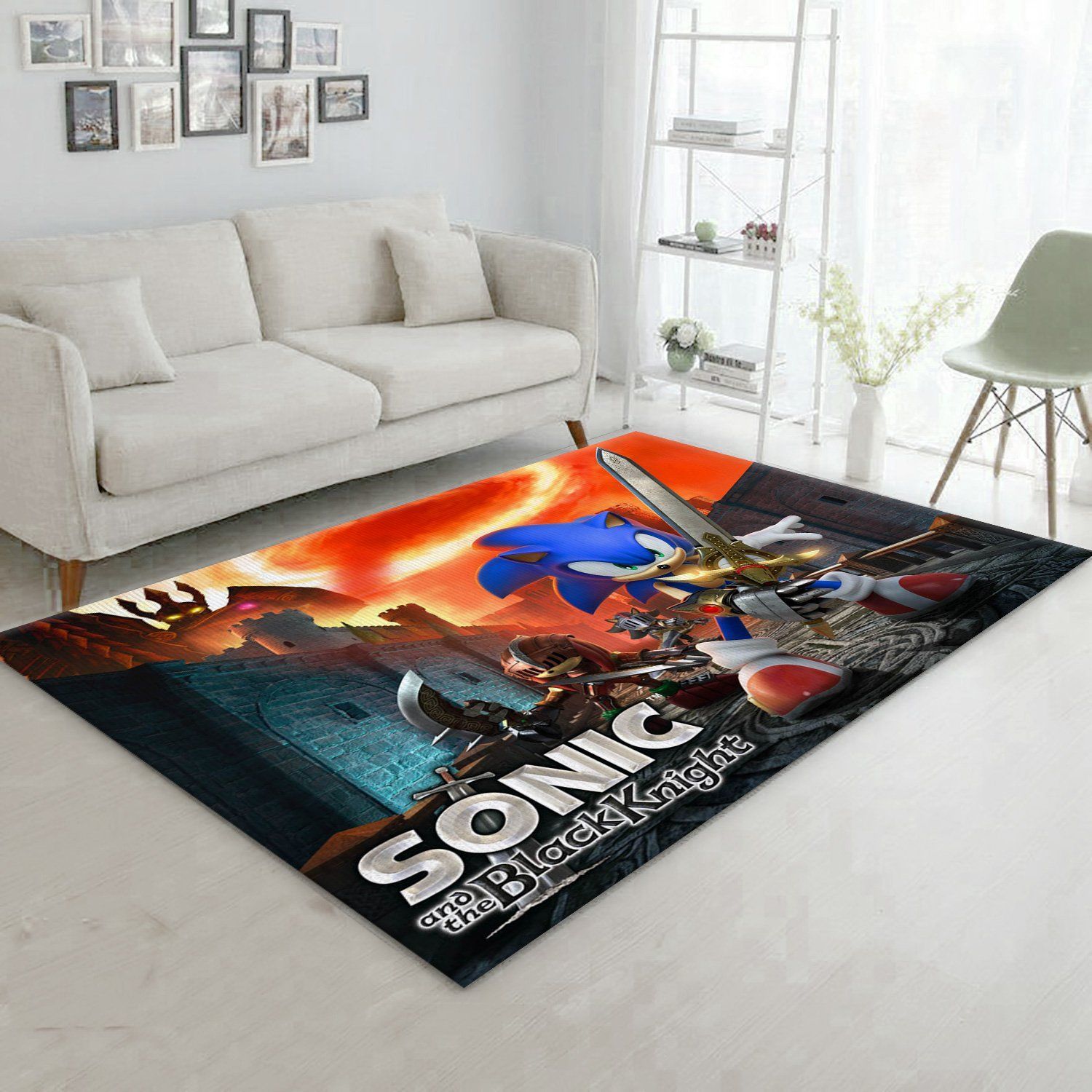 Sonic Knight Ver2 Area Rug Living Room Rug Christmas Gift US Decor - Indoor Outdoor Rugs