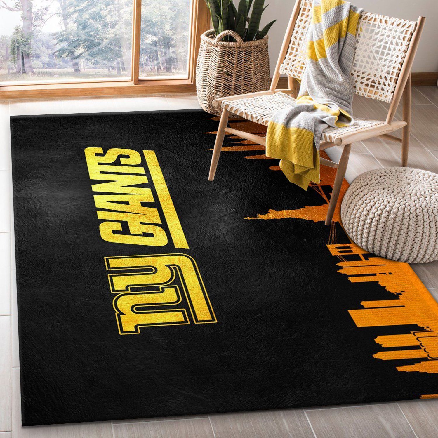 New York Giants Skyline NFL Area Rug Carpet, Kitchen Rug, Home US Decor - Indoor Outdoor Rugs