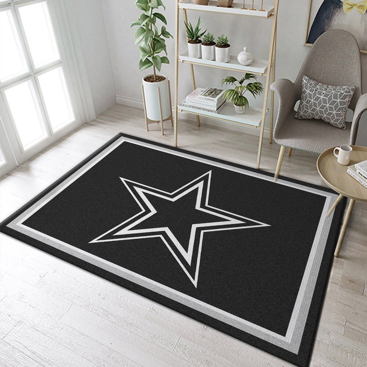 Dallas Cowboys Area Rug NFL Football Floor Decor - Indoor Outdoor Rugs