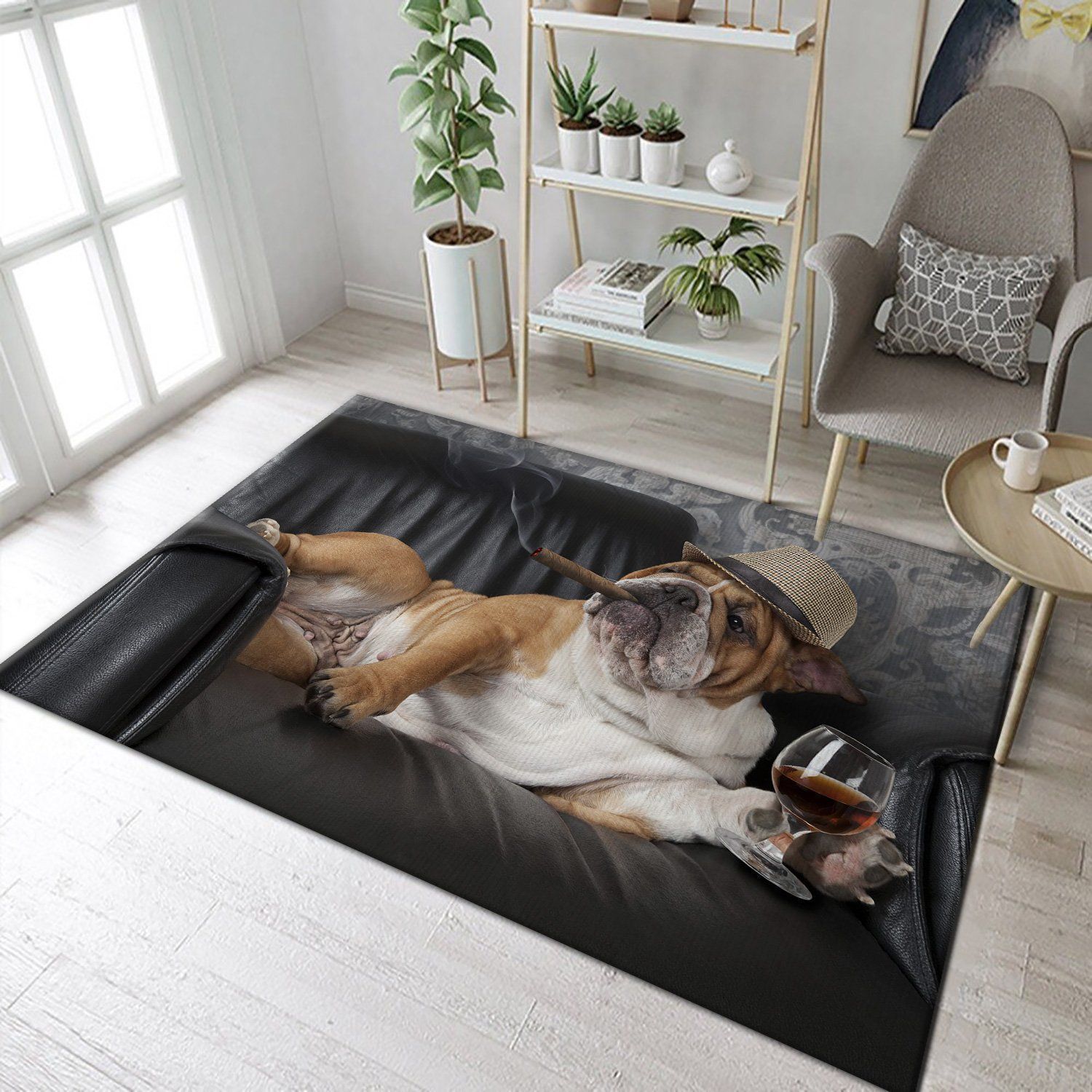 Noble Bulldog Rectangle Rug 5 Kitchen Runner Rugs - Indoor Outdoor Rugs