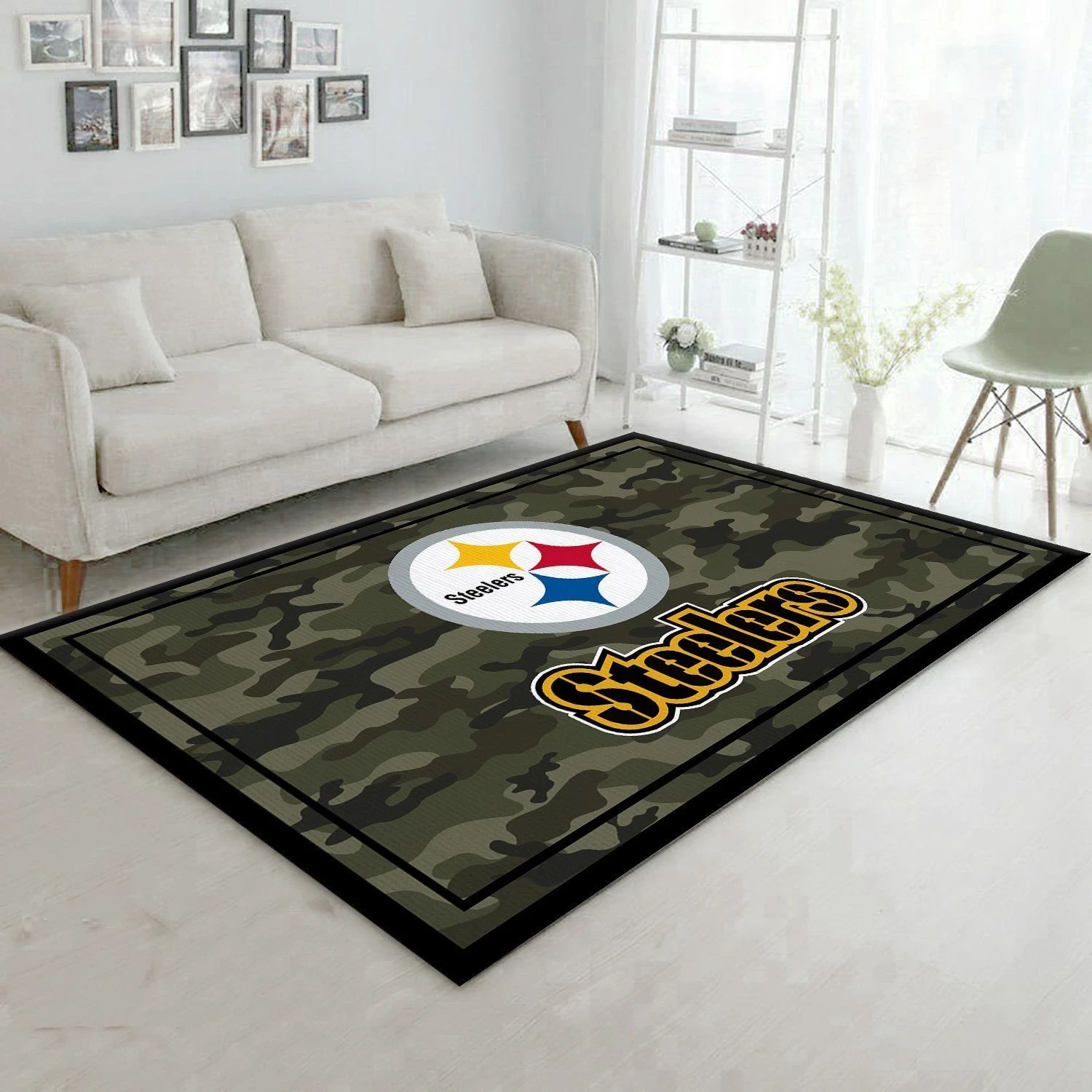 Pittsburgh Steelers Nfl Rug Room Carpet Sport Custom Area Floor Home Decor V2 - Indoor Outdoor Rugs