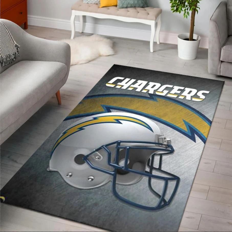 Los Angeles Chargers Area Rug Nfl Football Team Area Rug Rugs For Living Room Rug Home Decor - Indoor Outdoor Rugs