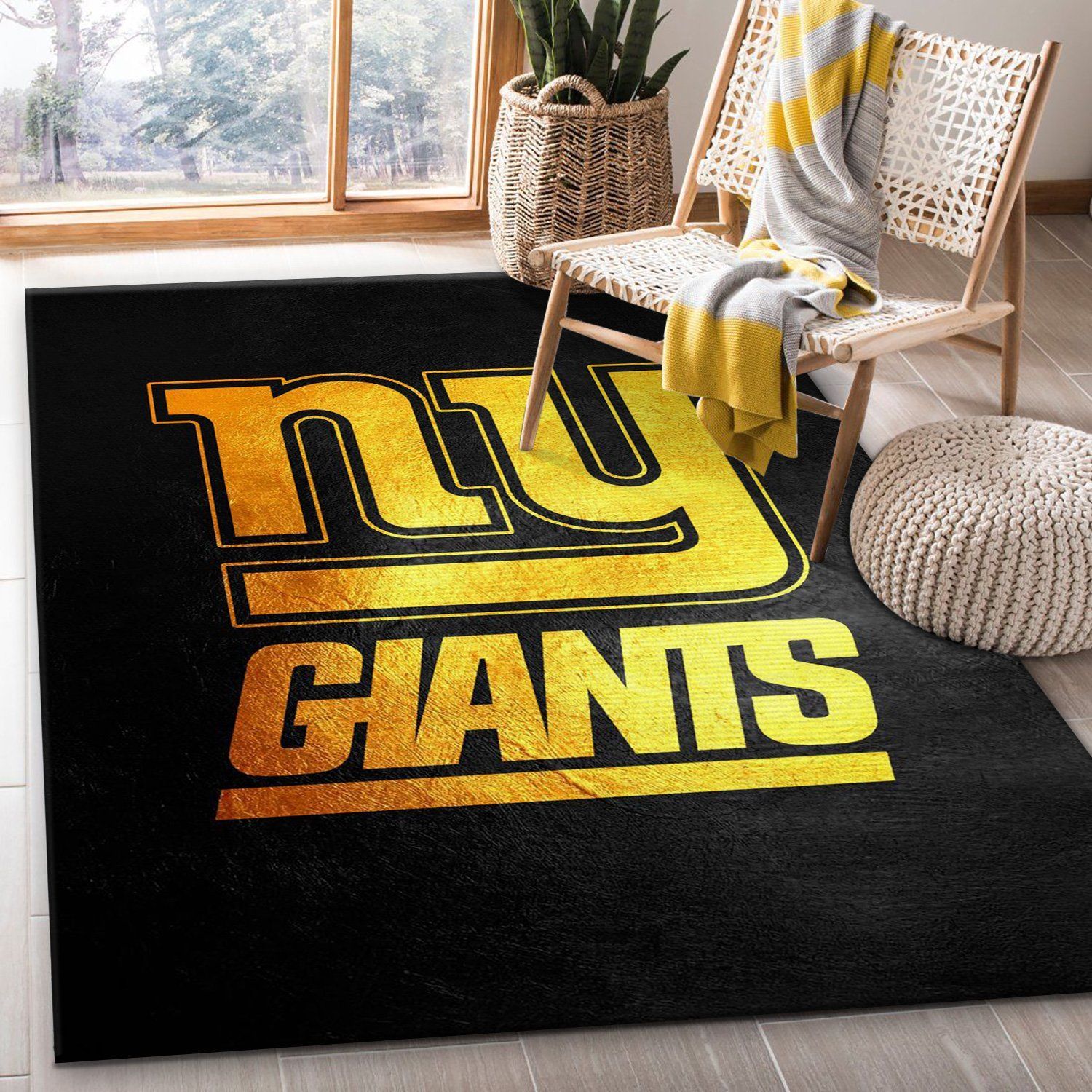 New York Giants NFL Team Logos Area Rug, Living Room Rug, US Gift Decor - Indoor Outdoor Rugs