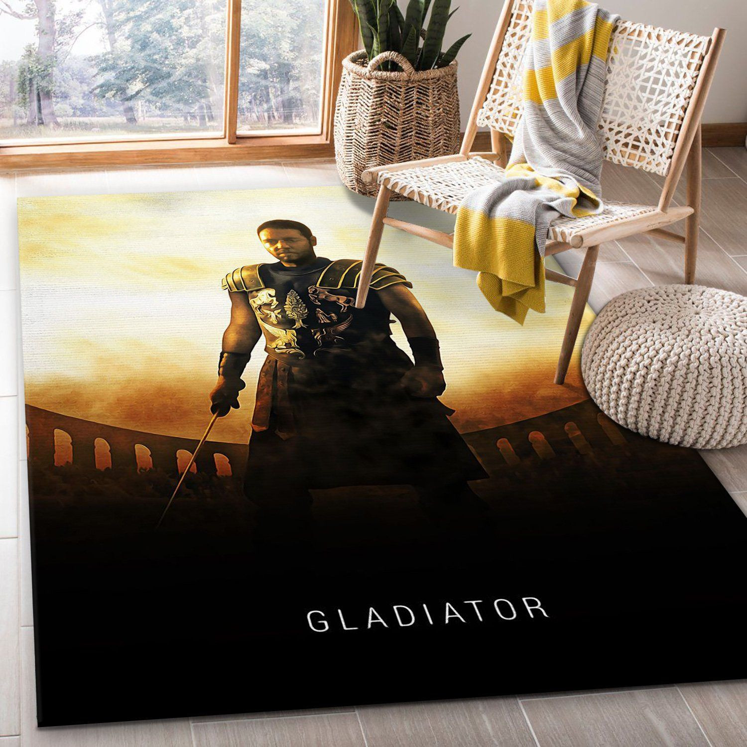 Gladiator 2000 Area Rug Art Painting Movie Rugs Home Decor Floor Decor - Indoor Outdoor Rugs