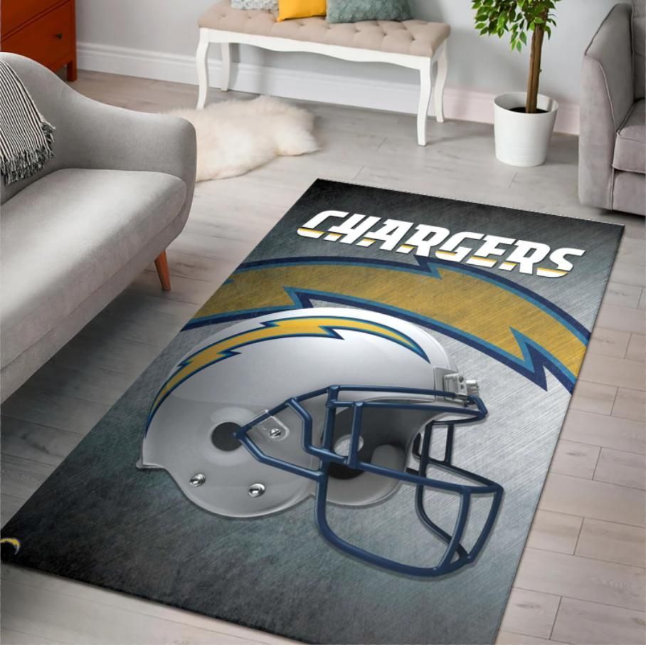 Nfl Football Los Angeles Chargers Nfl Home Decor Area Rug Rugs For Living Room Rug Home Decor - Indoor Outdoor Rugs