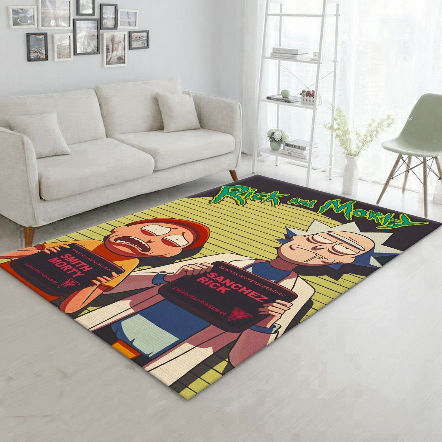 Rick And Morty Most Wanted Area Rug For Christmas Living Room Rug Home Decor Floor Decor - Indoor Outdoor Rugs