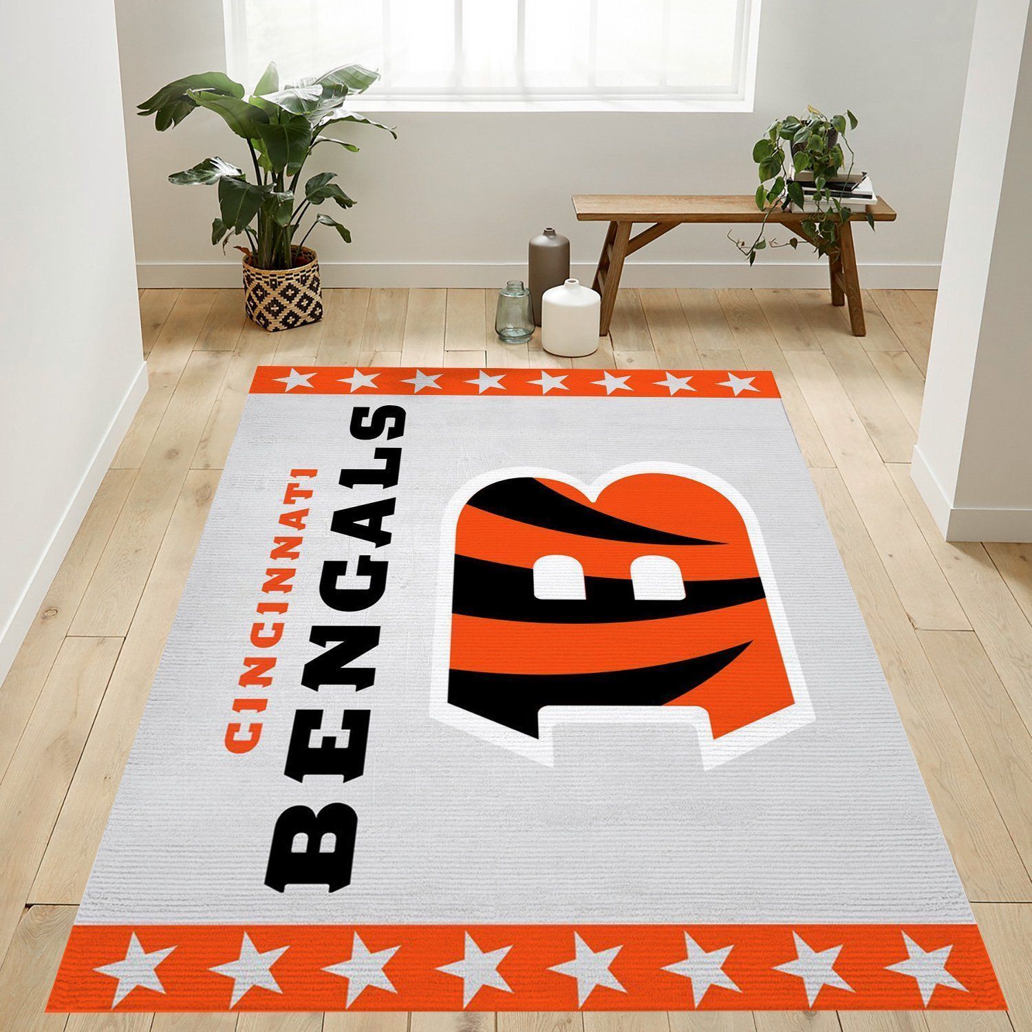 Cincinnati Bengals Banner Nfl Area Rug Living Room Rug US Gift Decor - Indoor Outdoor Rugs