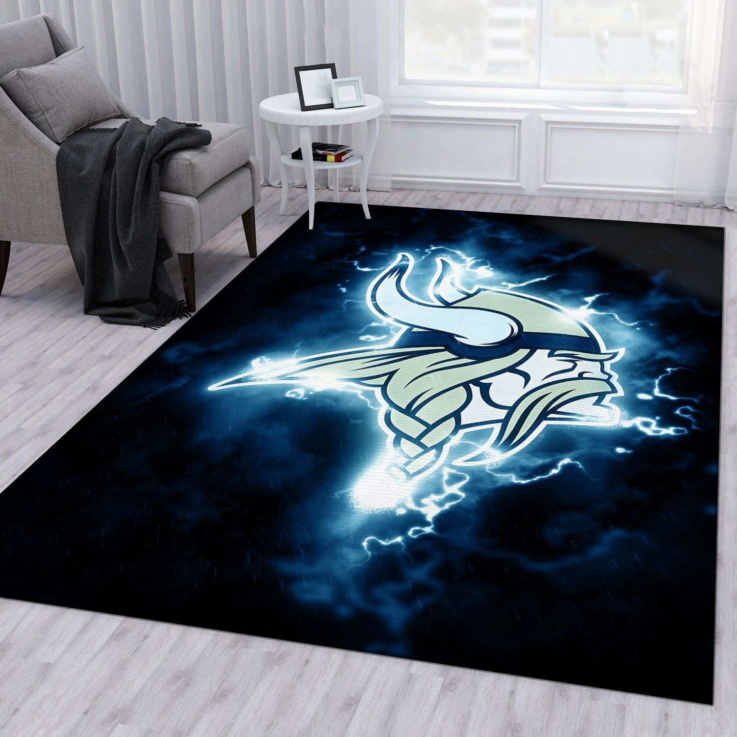 Minnesota Vikings NFL Area Rug Bedroom Rug Home Decor Floor Decor - Indoor Outdoor Rugs