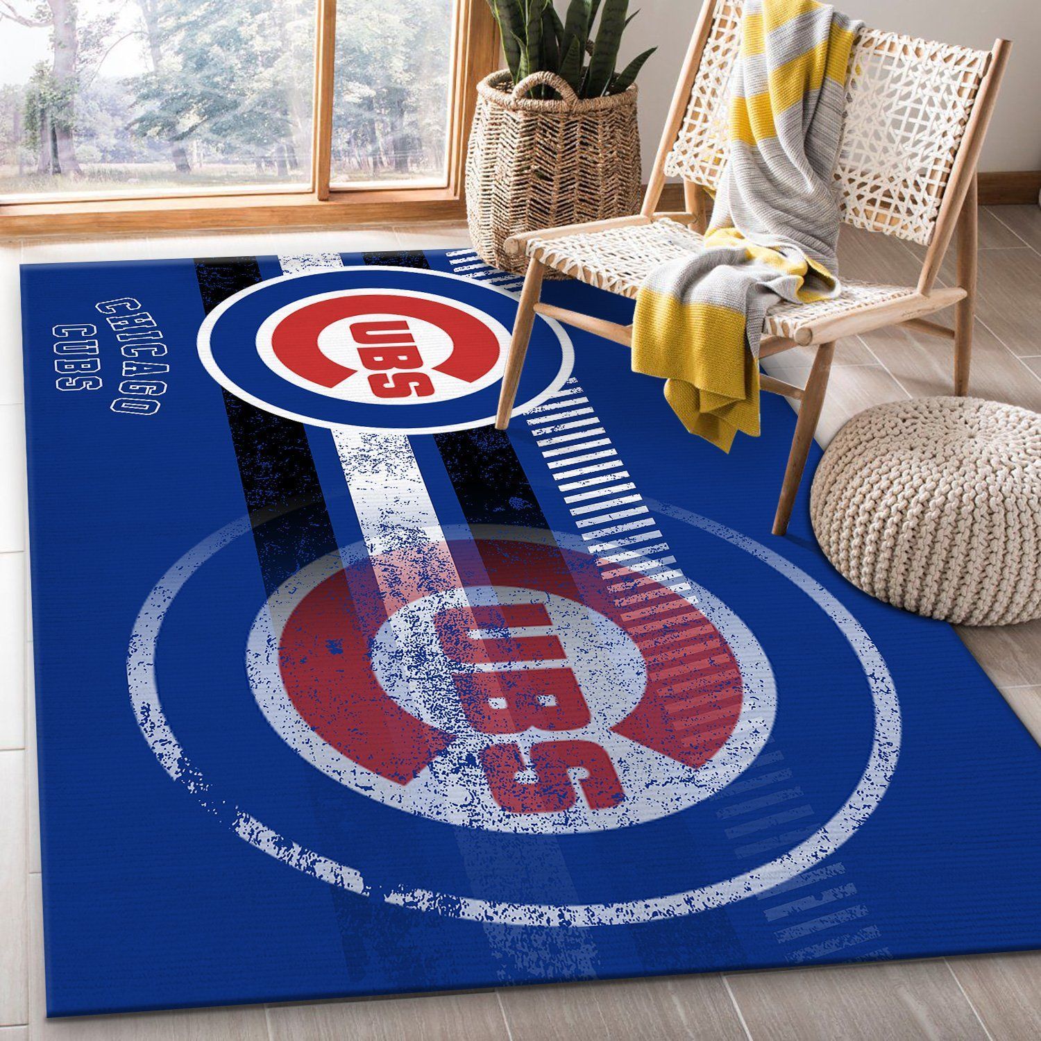 Chicago Cubs MLB Rug Room Carpet Sport Custom Area Floor Home Decor - Indoor Outdoor Rugs