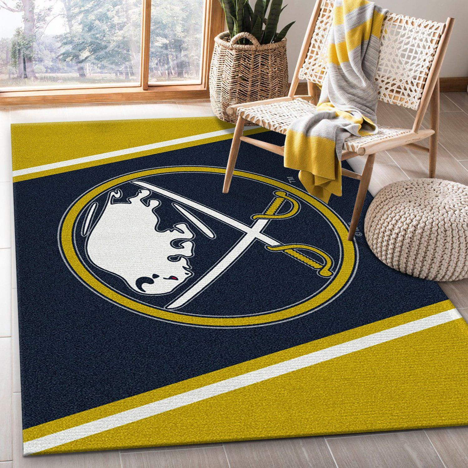 Nhl Spirit Buffalo Sabres Area Rug, Living Room Rug, Family Gift US Decor - Indoor Outdoor Rugs