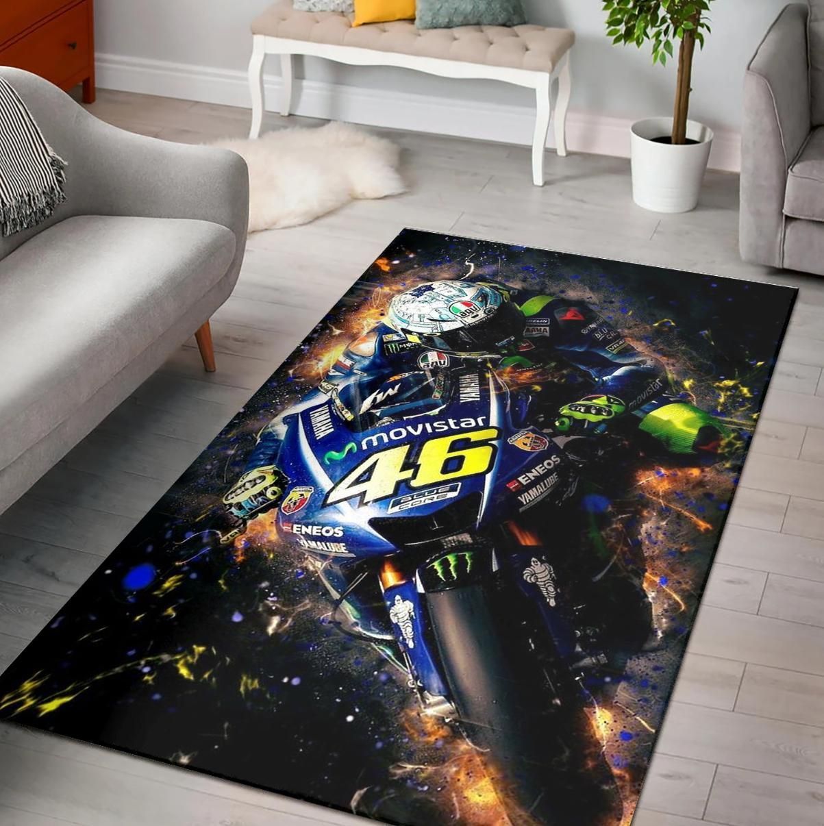 Valentino Rossi The Doctor Area Rug Rugs For Living Room Rug Home Decor - Indoor Outdoor Rugs