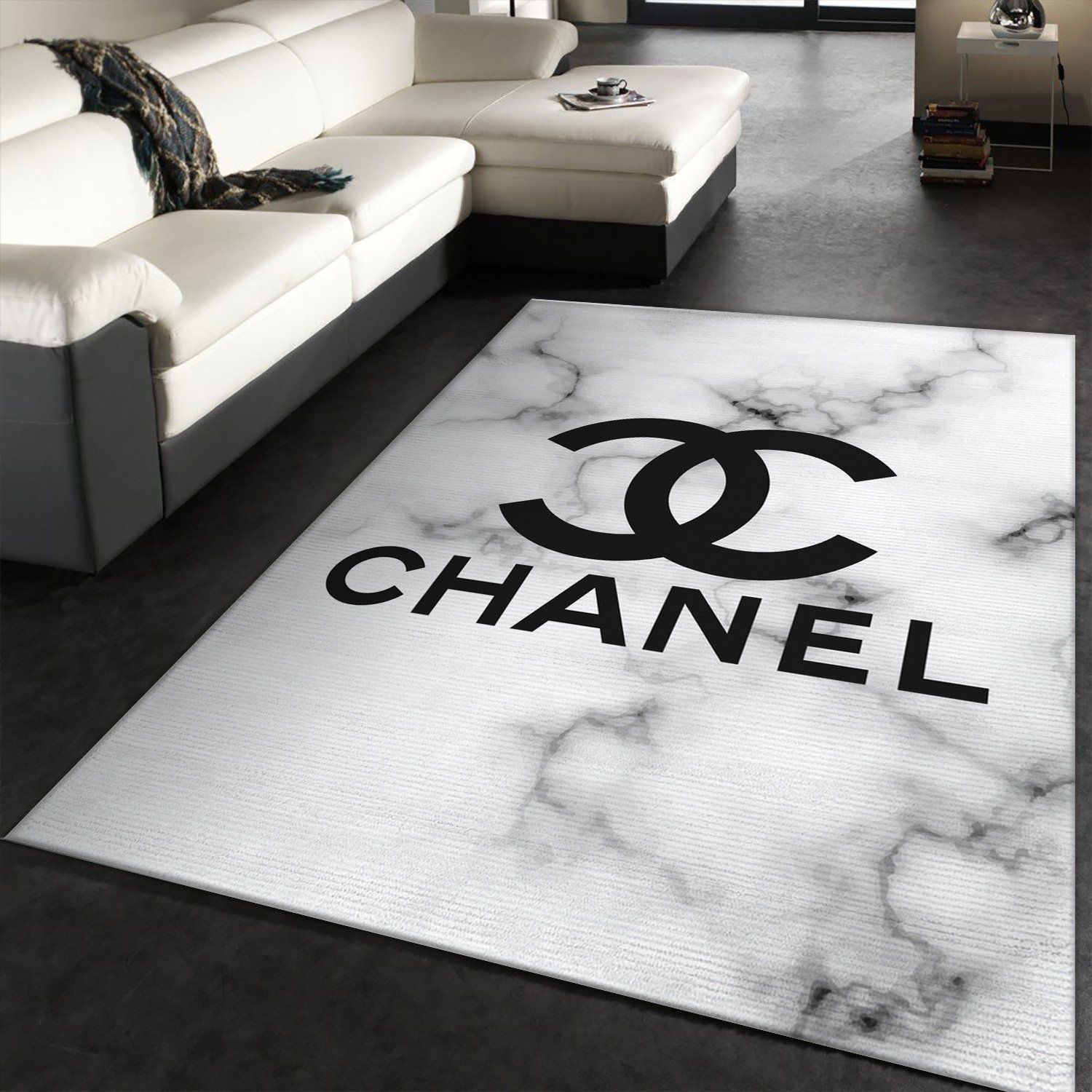 Chanel Area Rug Living Room Rug Home Decor Floor Decor - Indoor Outdoor Rugs