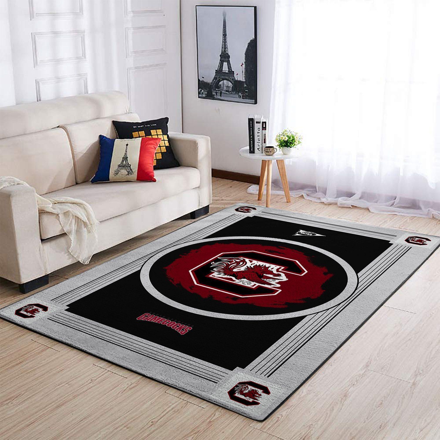 South Carolina Gamecocks Ncaa Team Logo Nice Gift Home Decor Rectangle Area Rug - Indoor Outdoor Rugs