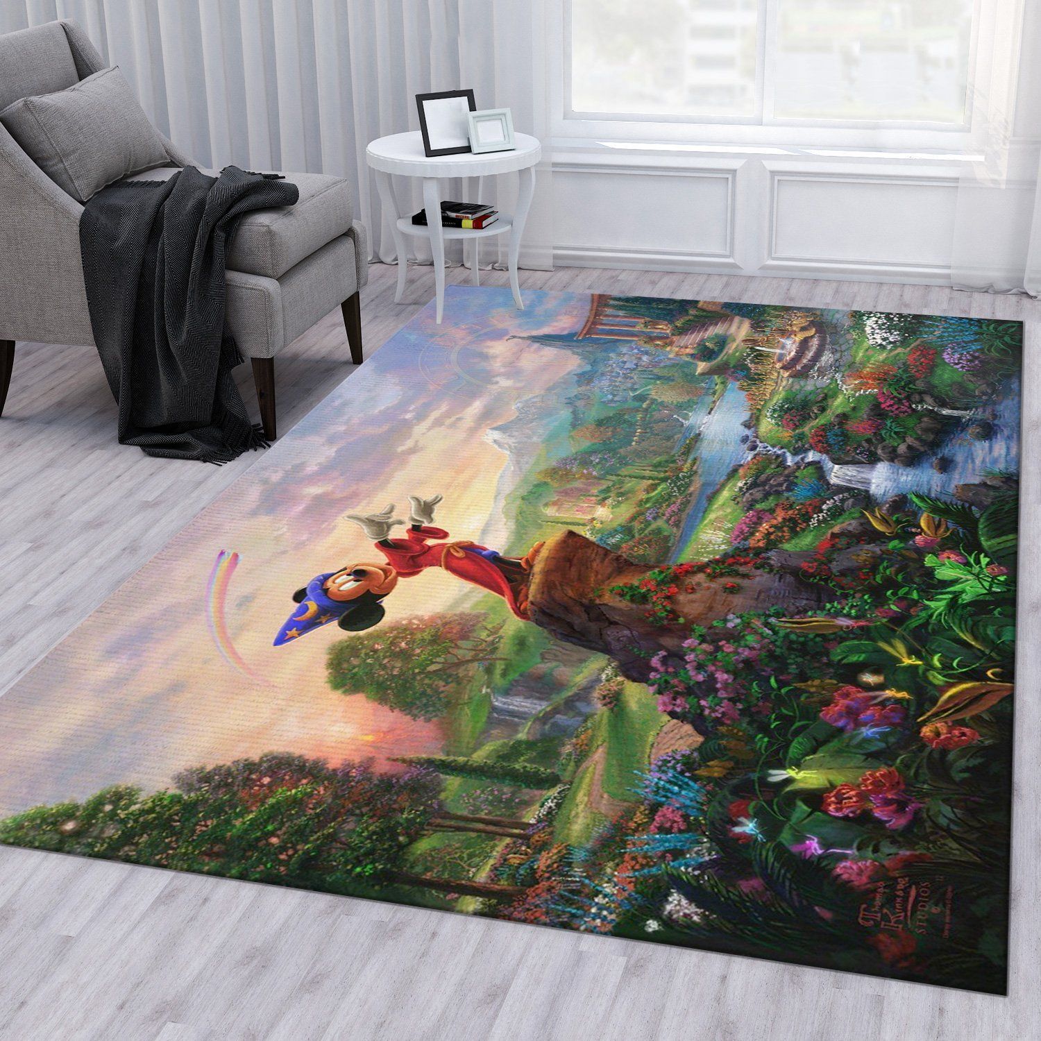 Fantasia Disney Area Rug Bedroom Rug Home Decor Floor Decor - Indoor Outdoor Rugs