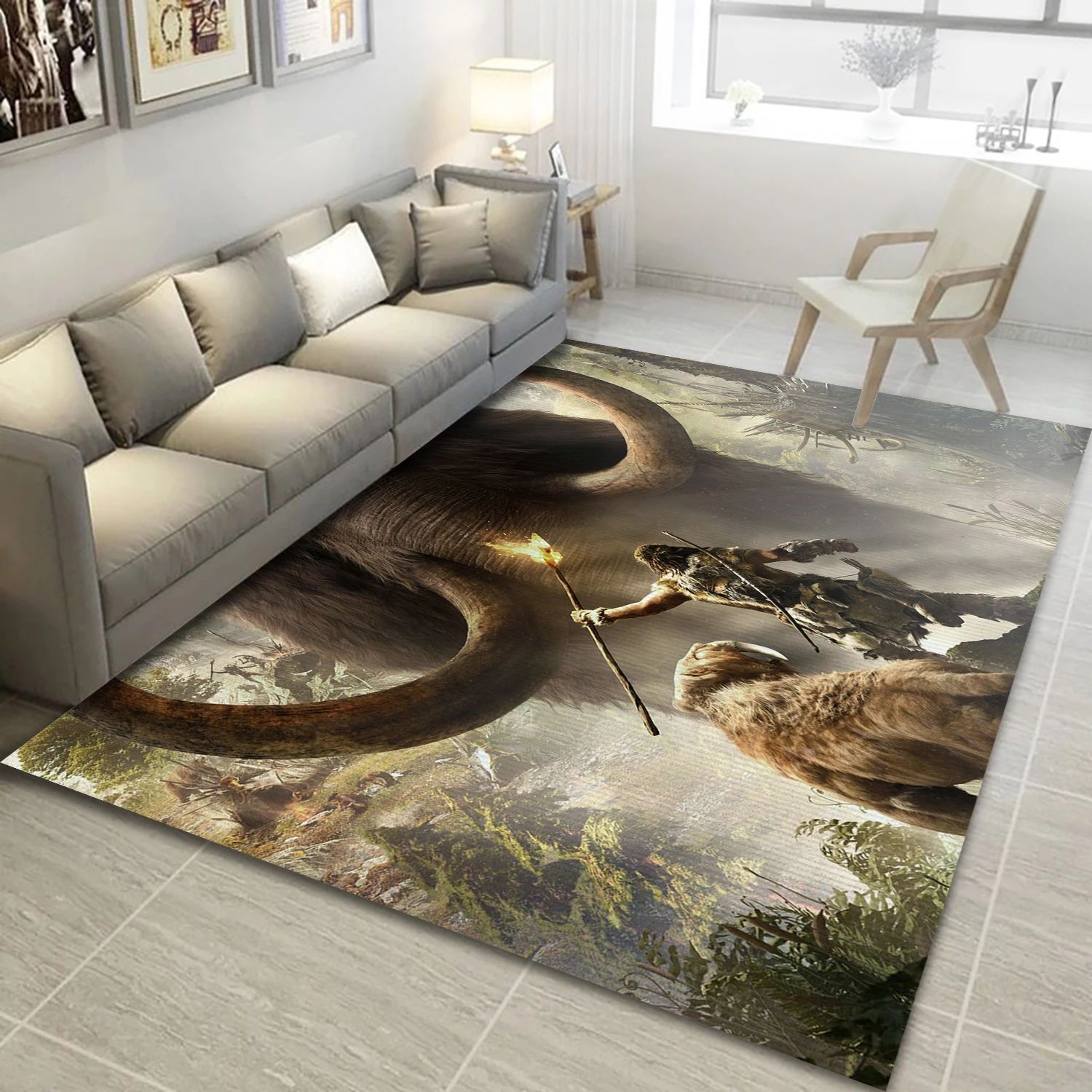 Far Cry Primal Game Area Rug Carpet, Living Room Rug - US Decor - Indoor Outdoor Rugs