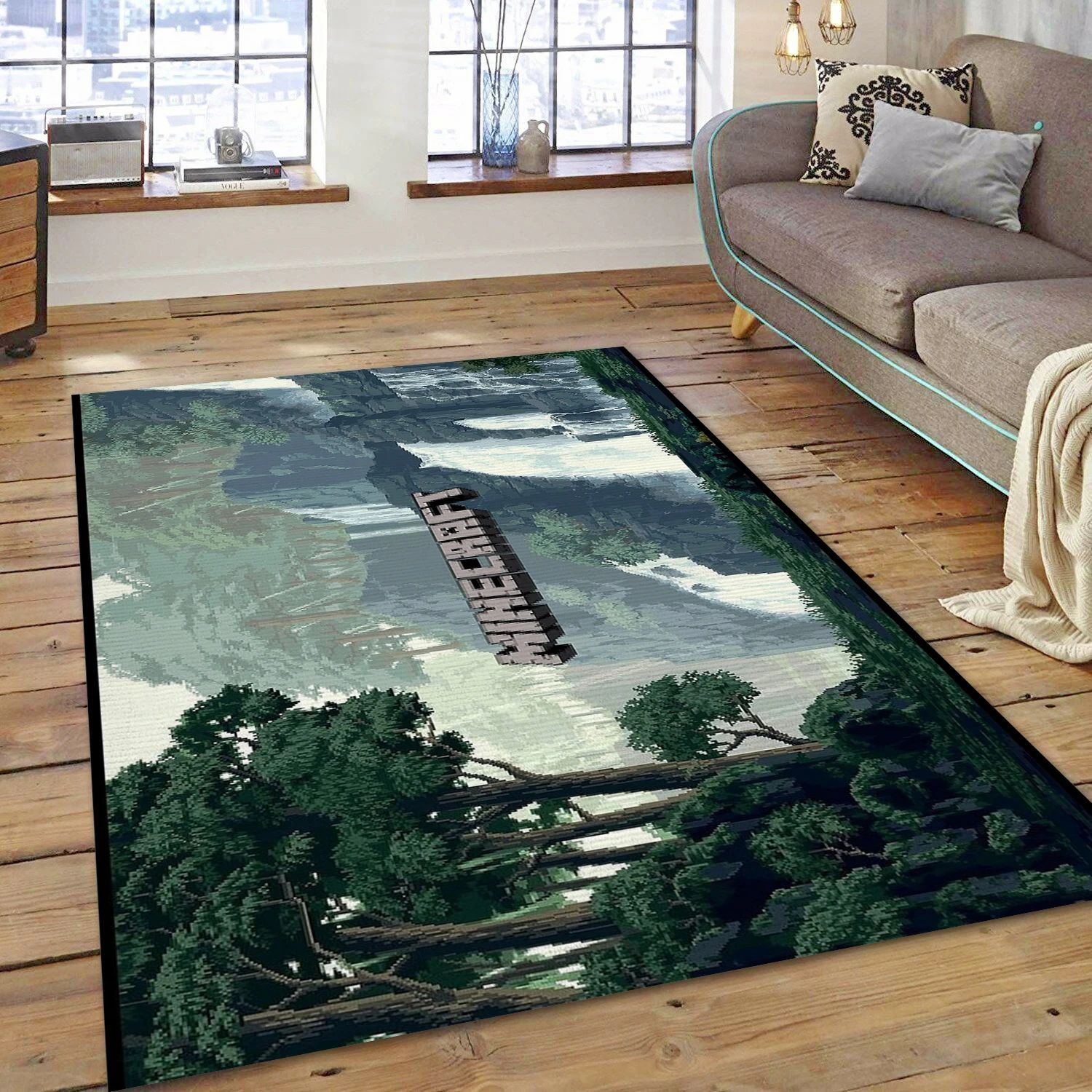 Minecraft Game Area Rug Carpet, Bedroom Rug – Home Decor Floor Decor – Indoor Outdoor Rugs