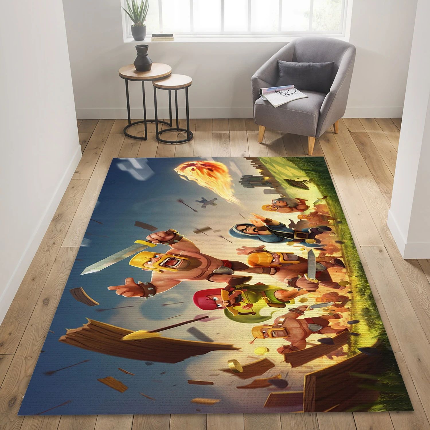 Clash Of Clans Game Area Rug Carpet, Living Room Rug - US Decor - Indoor Outdoor Rugs