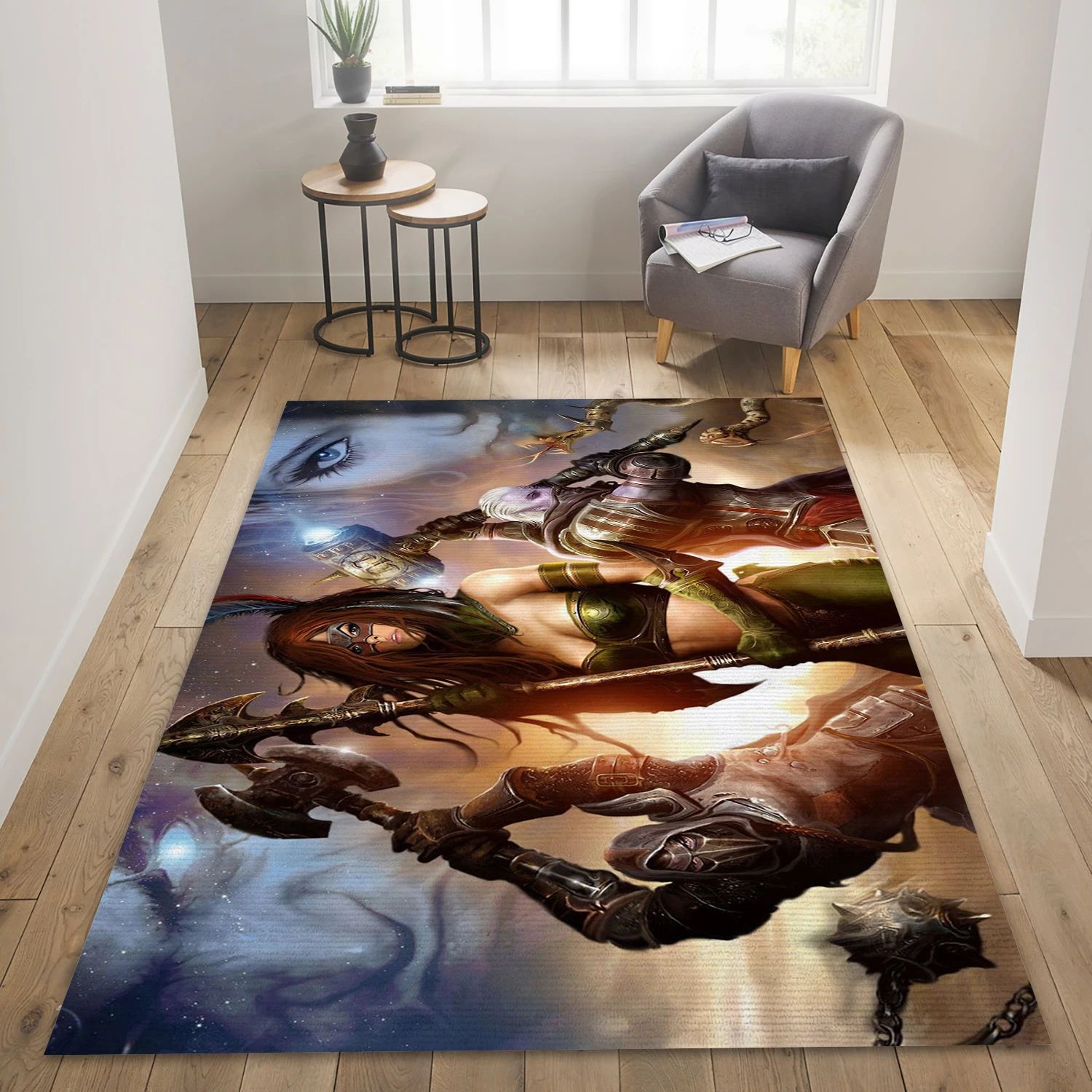 Game Battle Game Area Rug Carpet, Living Room Rug - Family Gift US Decor - Indoor Outdoor Rugs