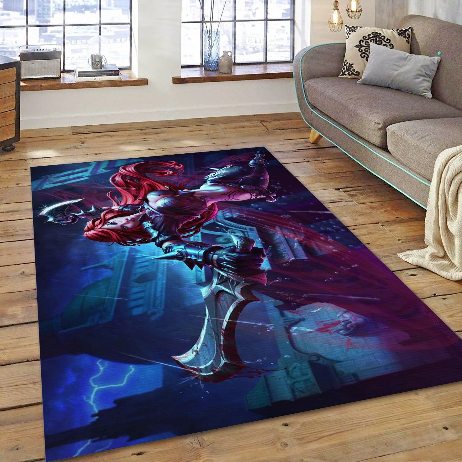 Katarina Gaming Area Rug, Bedroom Rug - US Decor - Indoor Outdoor Rugs