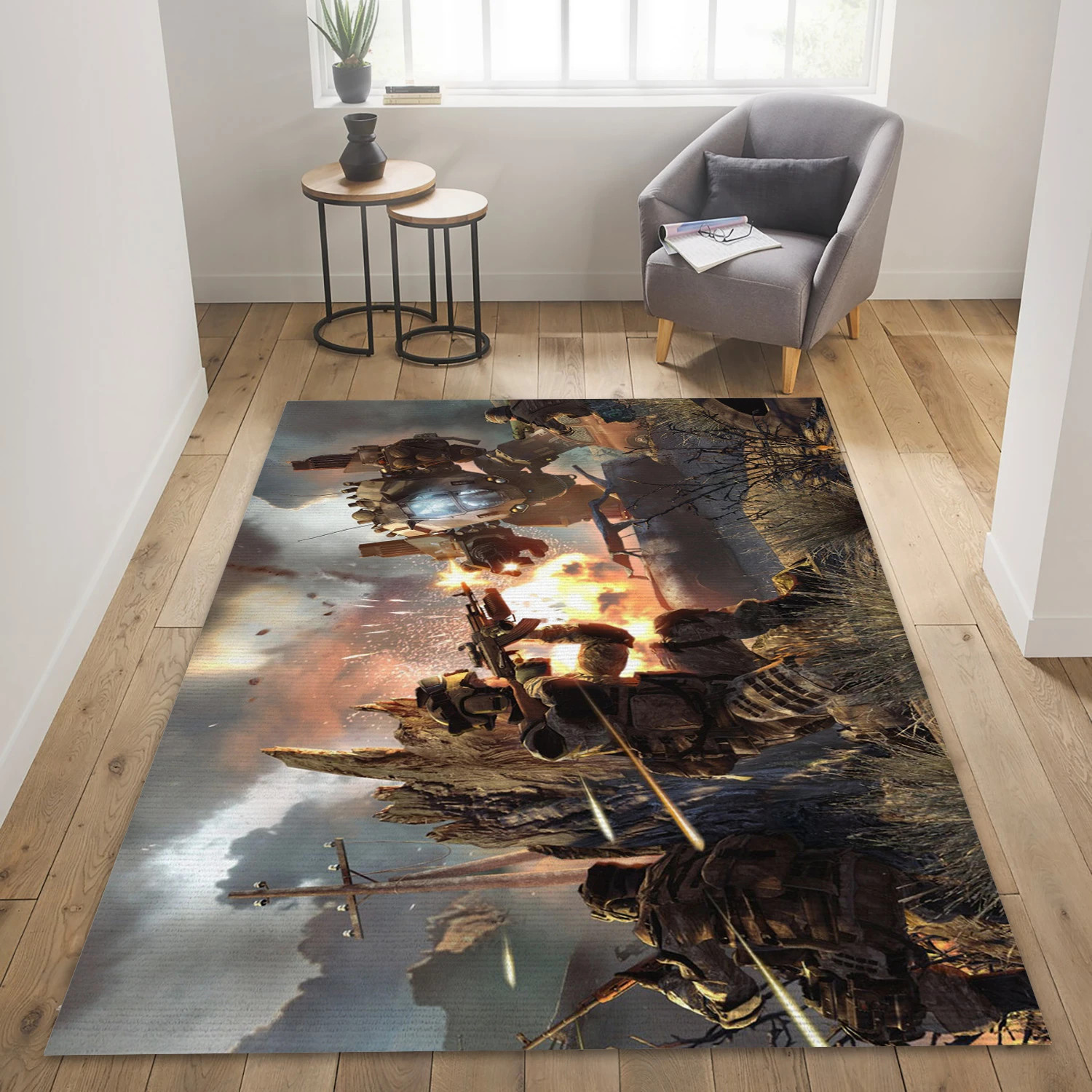 Warface Video Game Area Rug For Christmas, Living Room Rug - Christmas Gift Decor - Indoor Outdoor Rugs