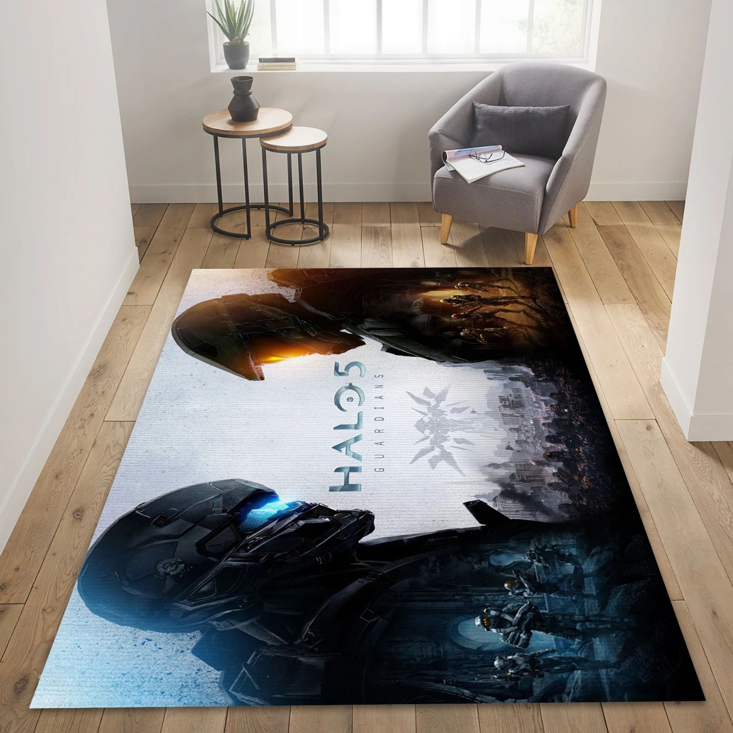 Halo 5 Guardians Gaming Area Rug, Area Rug - Christmas Gift Decor - Indoor Outdoor Rugs