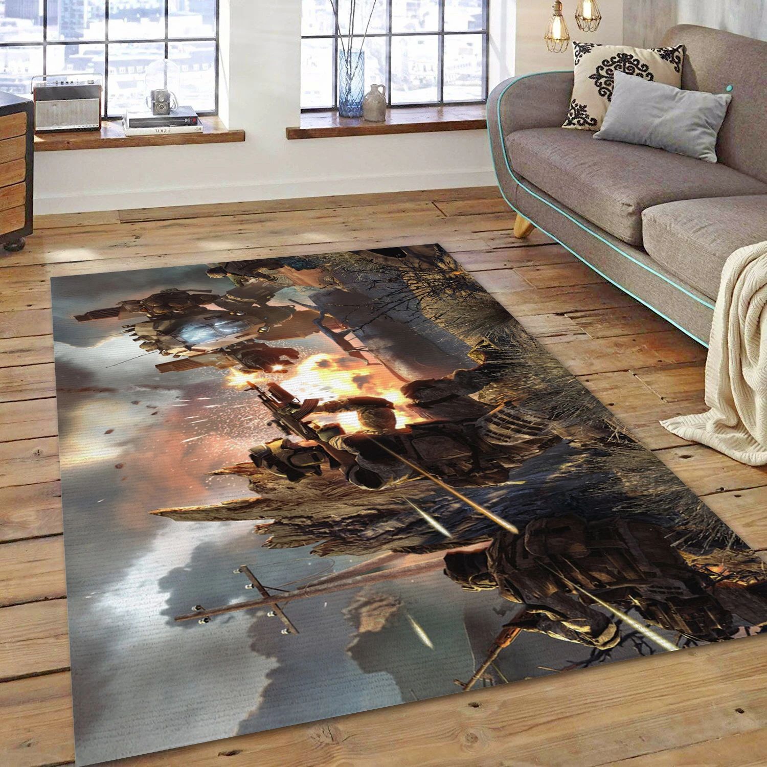 Warface Video Game Area Rug For Christmas, Living Room Rug - Christmas Gift Decor - Indoor Outdoor Rugs