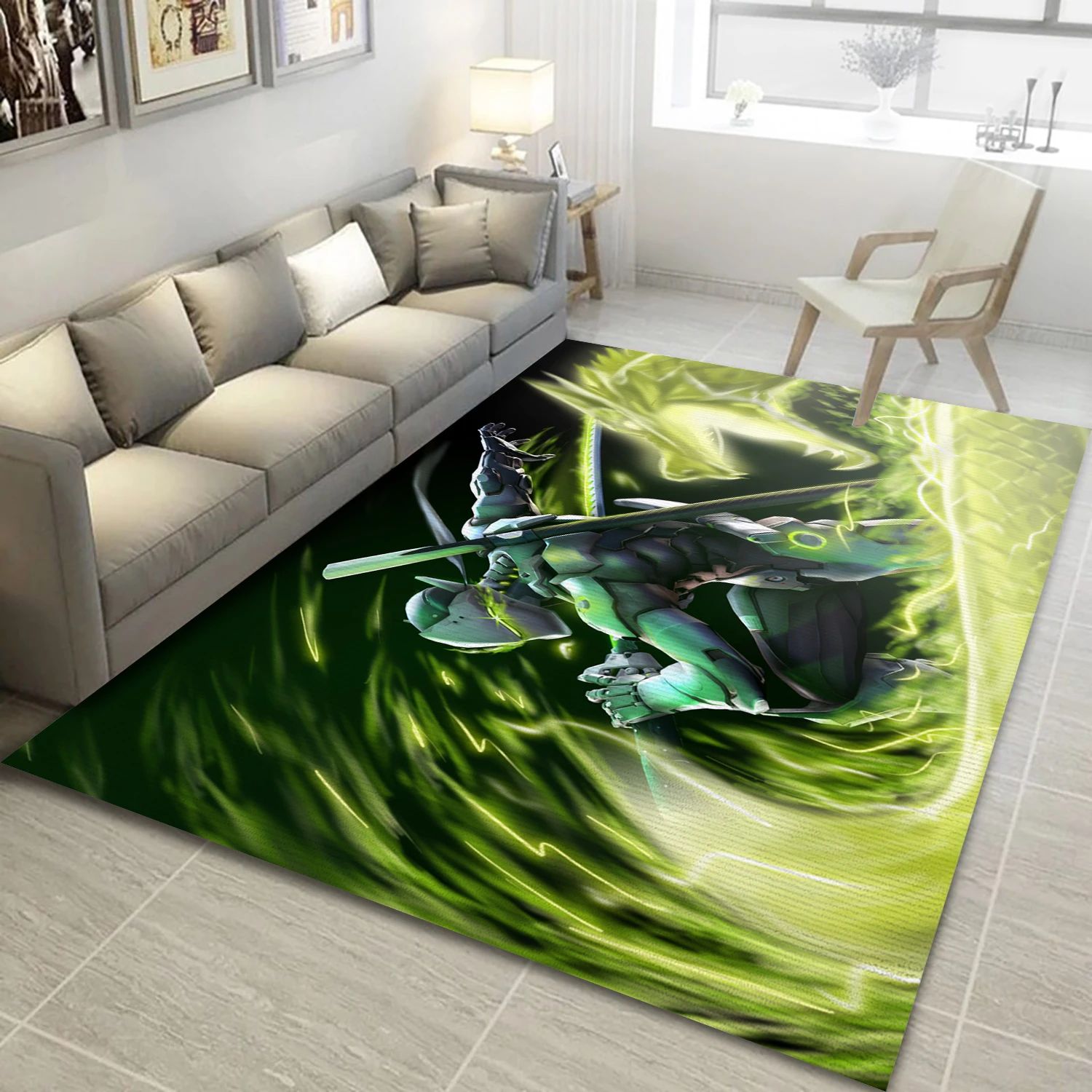 Overwatch Video Game Area Rug Area, Living Room Rug - Home Decor Floor Decor - Indoor Outdoor Rugs