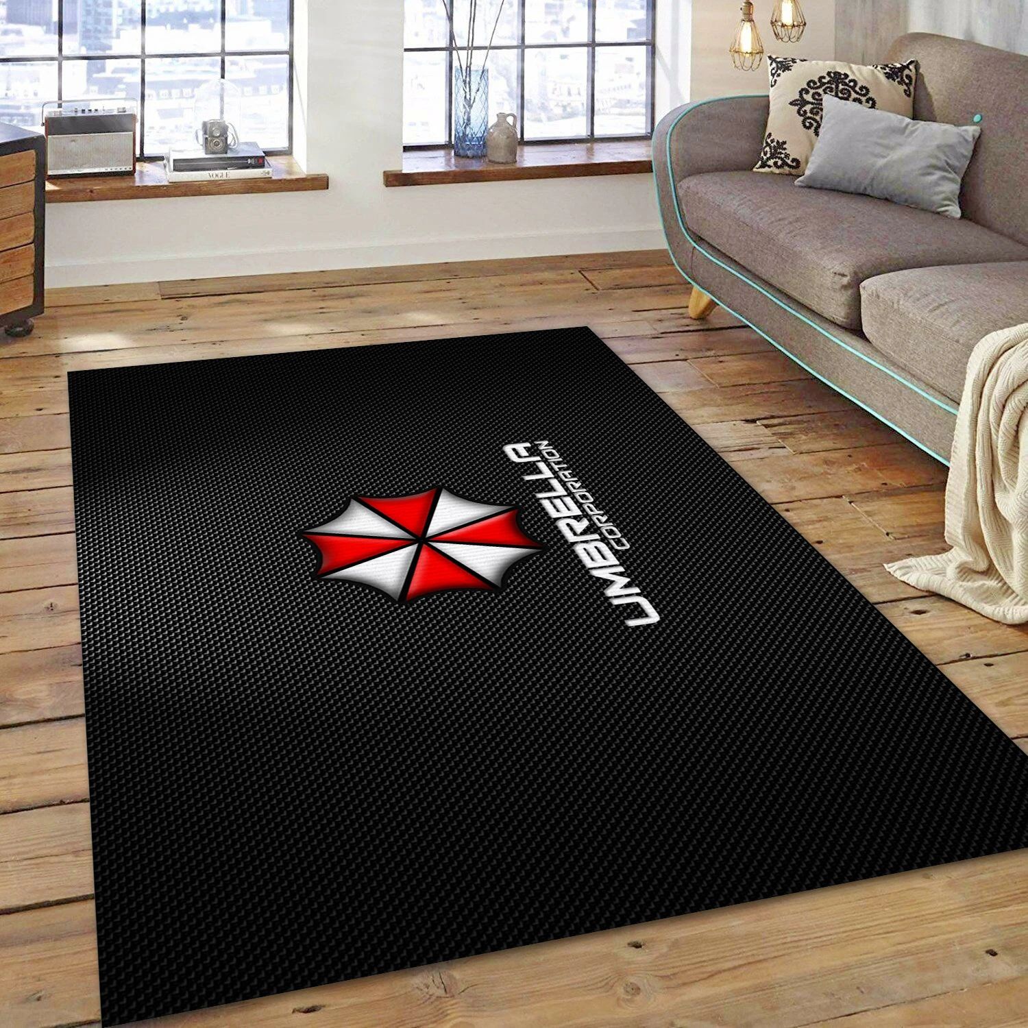 Resident Evil Gaming Area Rug, Bedroom Rug - Christmas Gift Decor - Indoor Outdoor Rugs