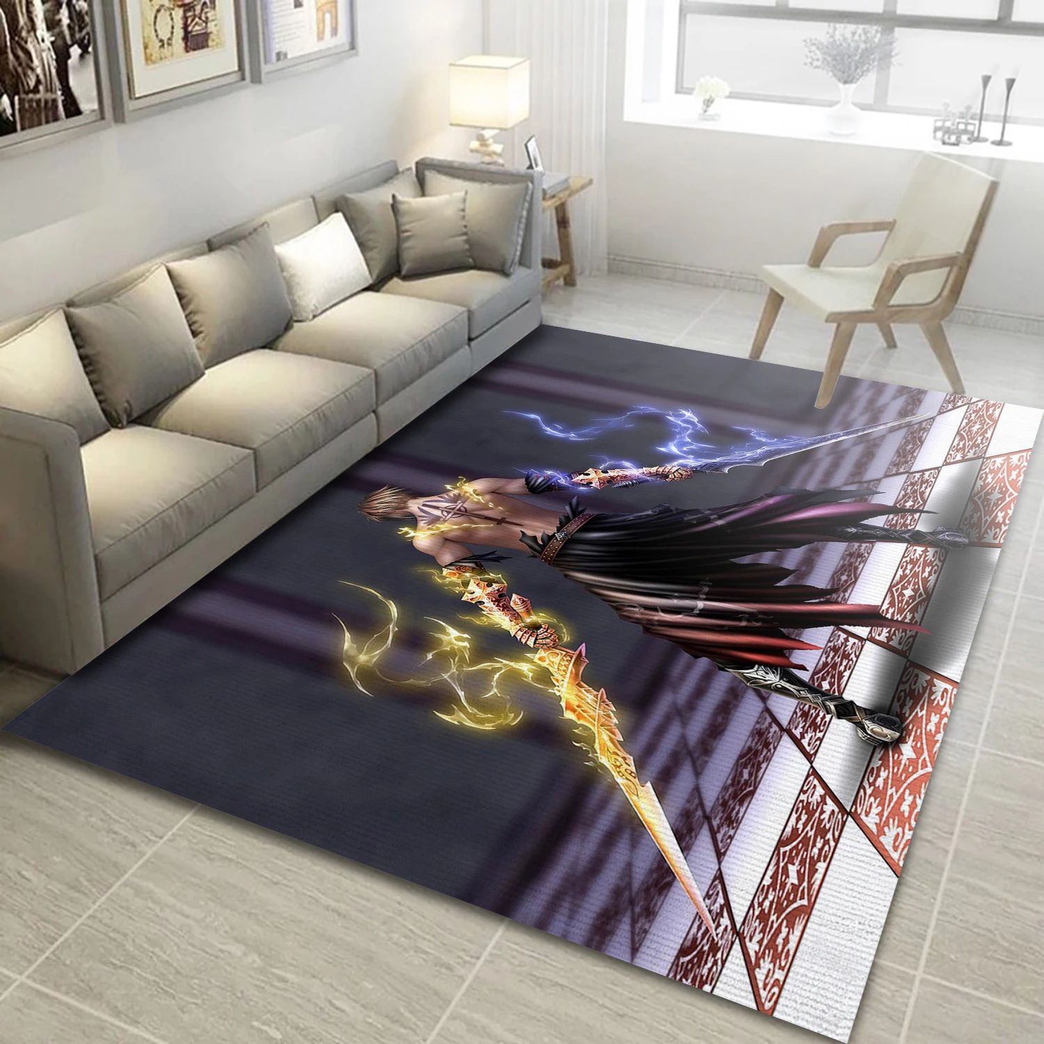 Anime Marchosias Gaming Area Rug, Living Room Rug - US Decor - Indoor Outdoor Rugs