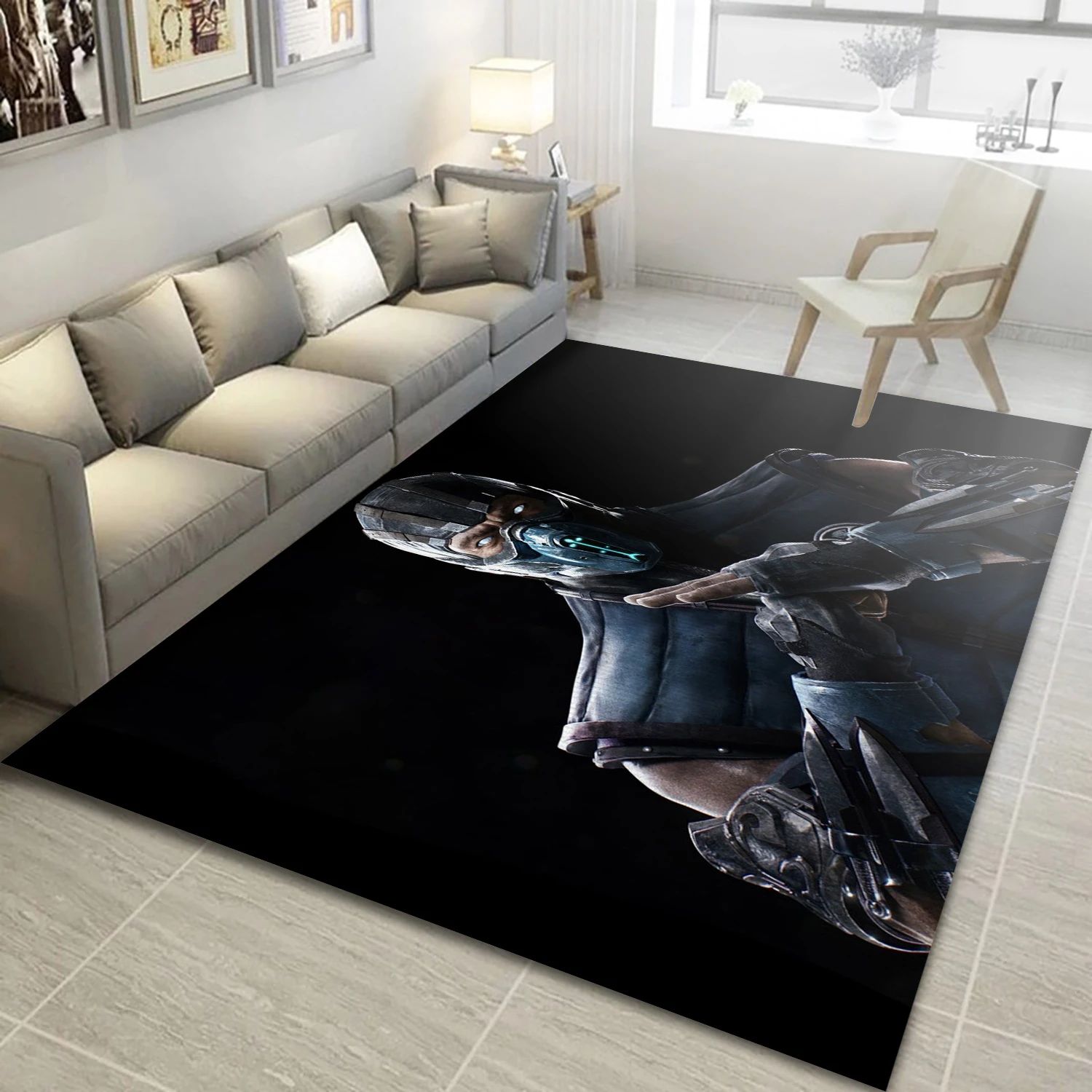 Sub Zero Video Game Reangle Rug, Area Rug - Family Gift US Decor - Indoor Outdoor Rugs