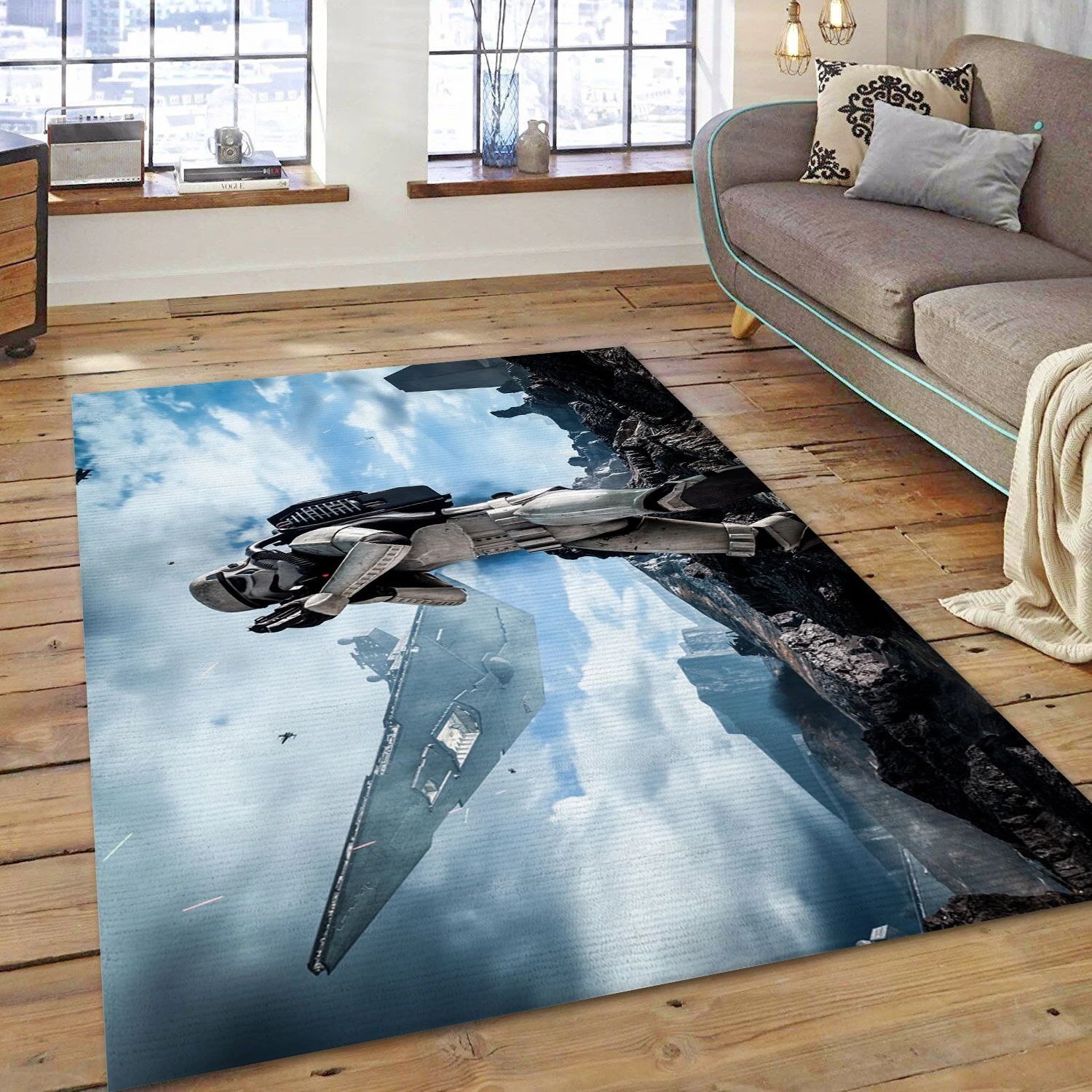 Star Wars Battlefront Video Game Area Rug Area, Bedroom Rug - Family Gift US Decor - Indoor Outdoor Rugs