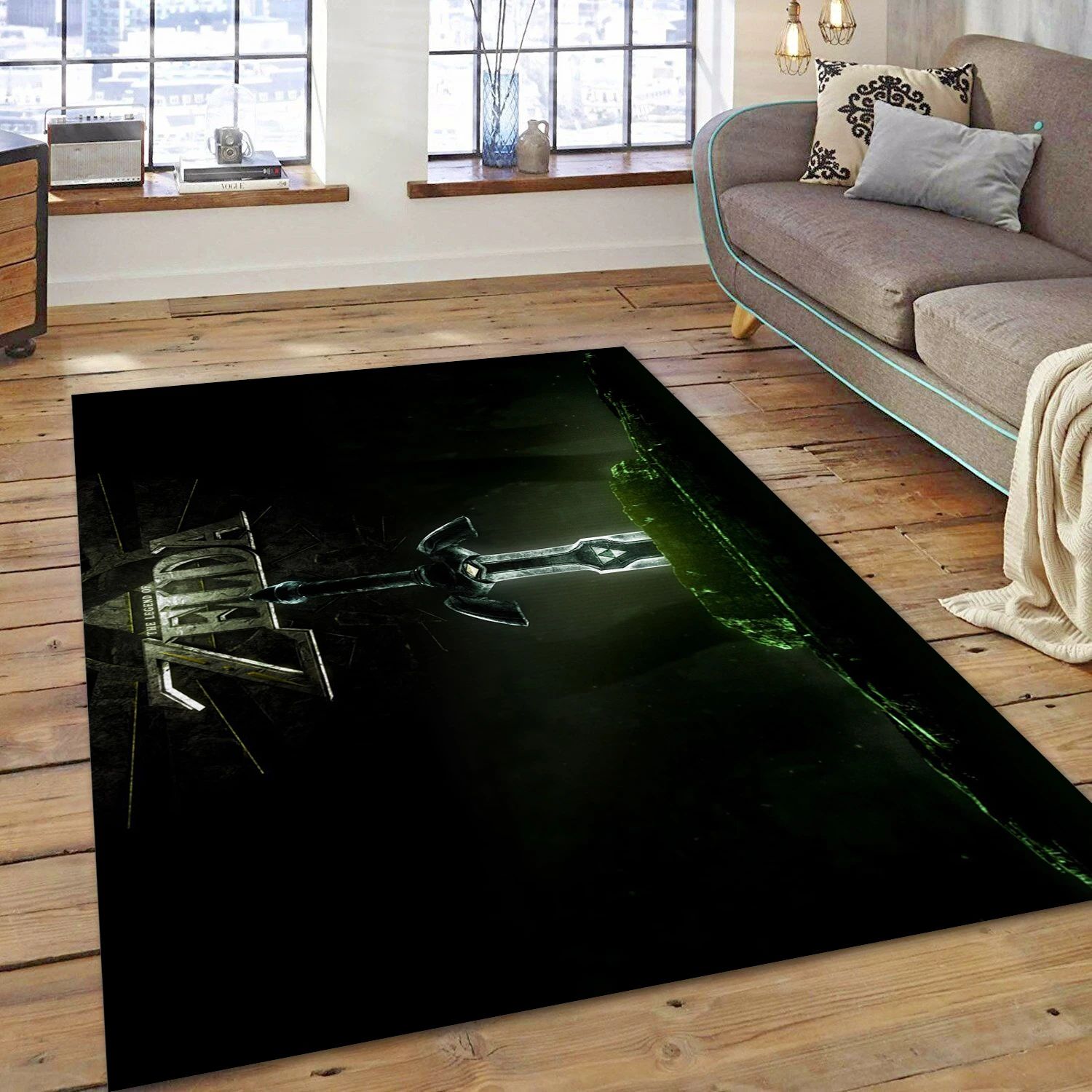 The Legend Of Zelda Gaming Area Rug, Living Room Rug - Home Decor Floor Decor - Indoor Outdoor Rugs