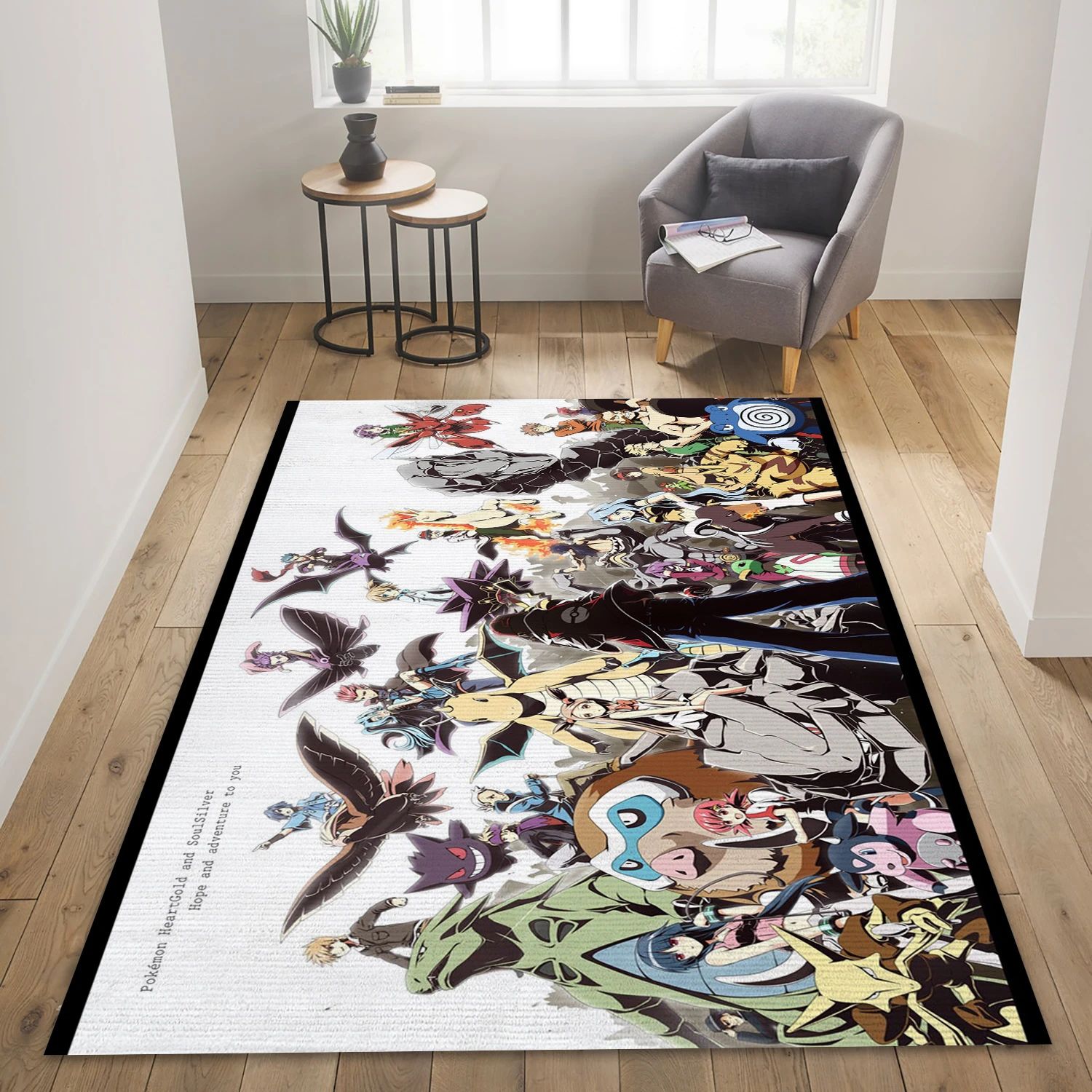 Pokemon Master Video Game Reangle Rug, Bedroom Rug - Home Decor Floor Decor - Indoor Outdoor Rugs