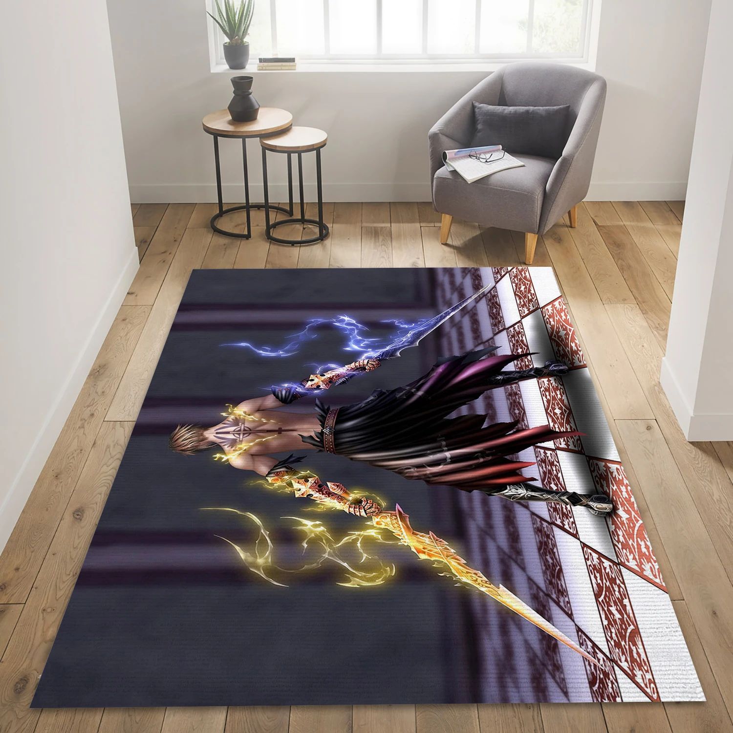 Anime Marchosias Gaming Area Rug, Living Room Rug - US Decor - Indoor Outdoor Rugs