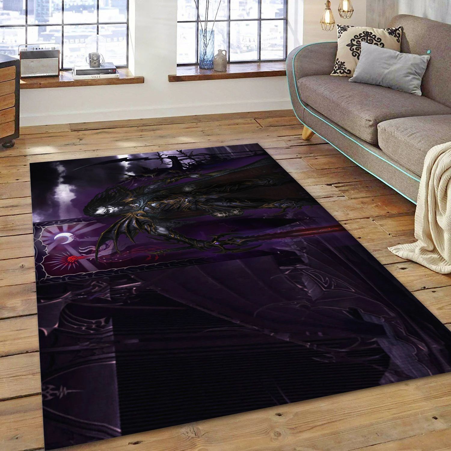 Dark Elf Prince Video Game Area Rug Area, Area Rug - Christmas Gift Decor - Indoor Outdoor Rugs