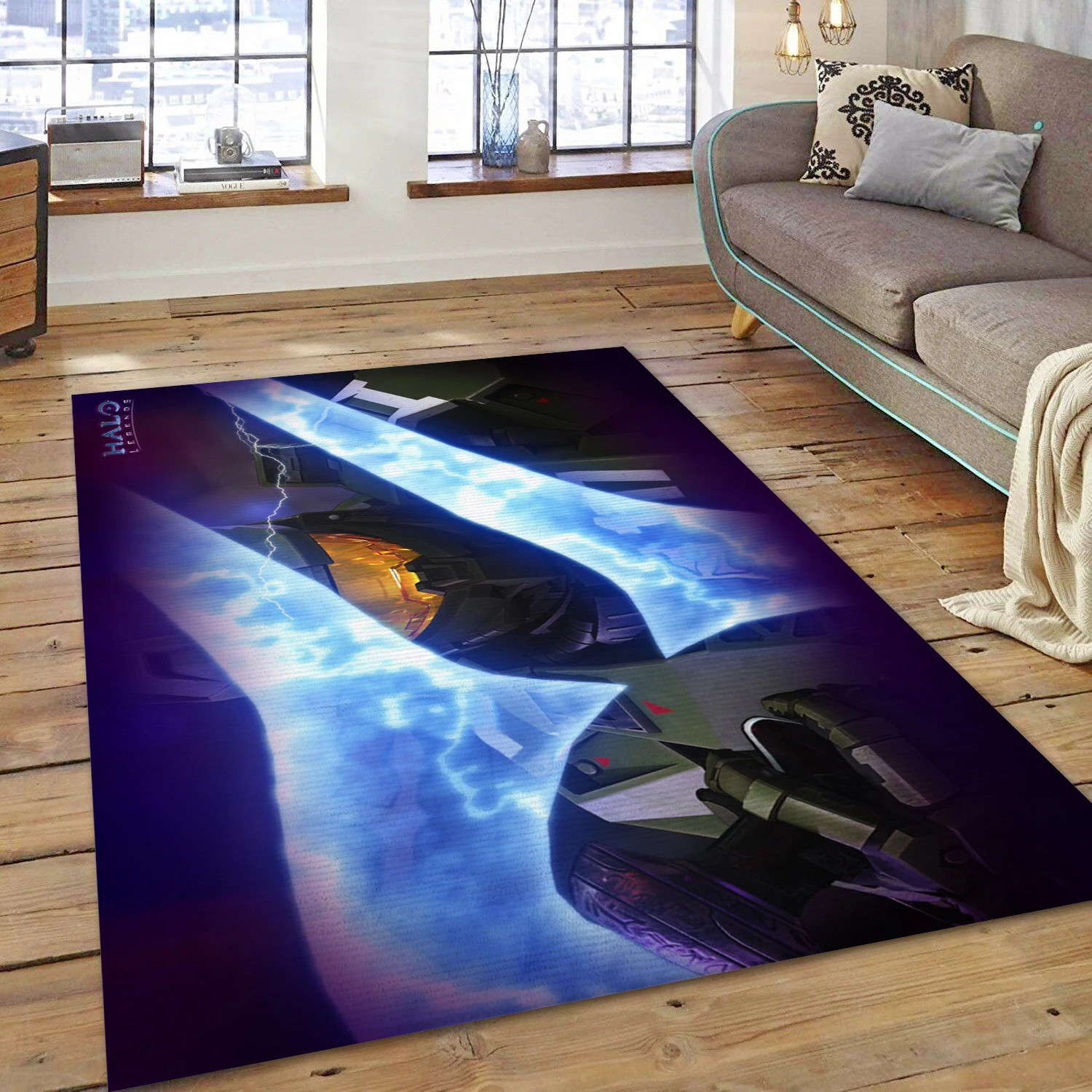 Halo Gaming Area Rug, Bedroom Rug - US Decor - Indoor Outdoor Rugs