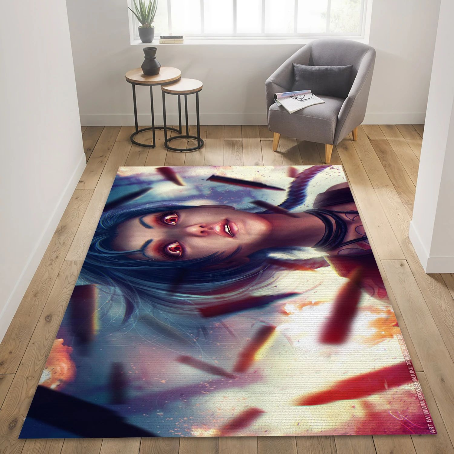 Jinx League Of Legends Video Game Area Rug Area, Area Rug - Family Gift US Decor - Indoor Outdoor Rugs