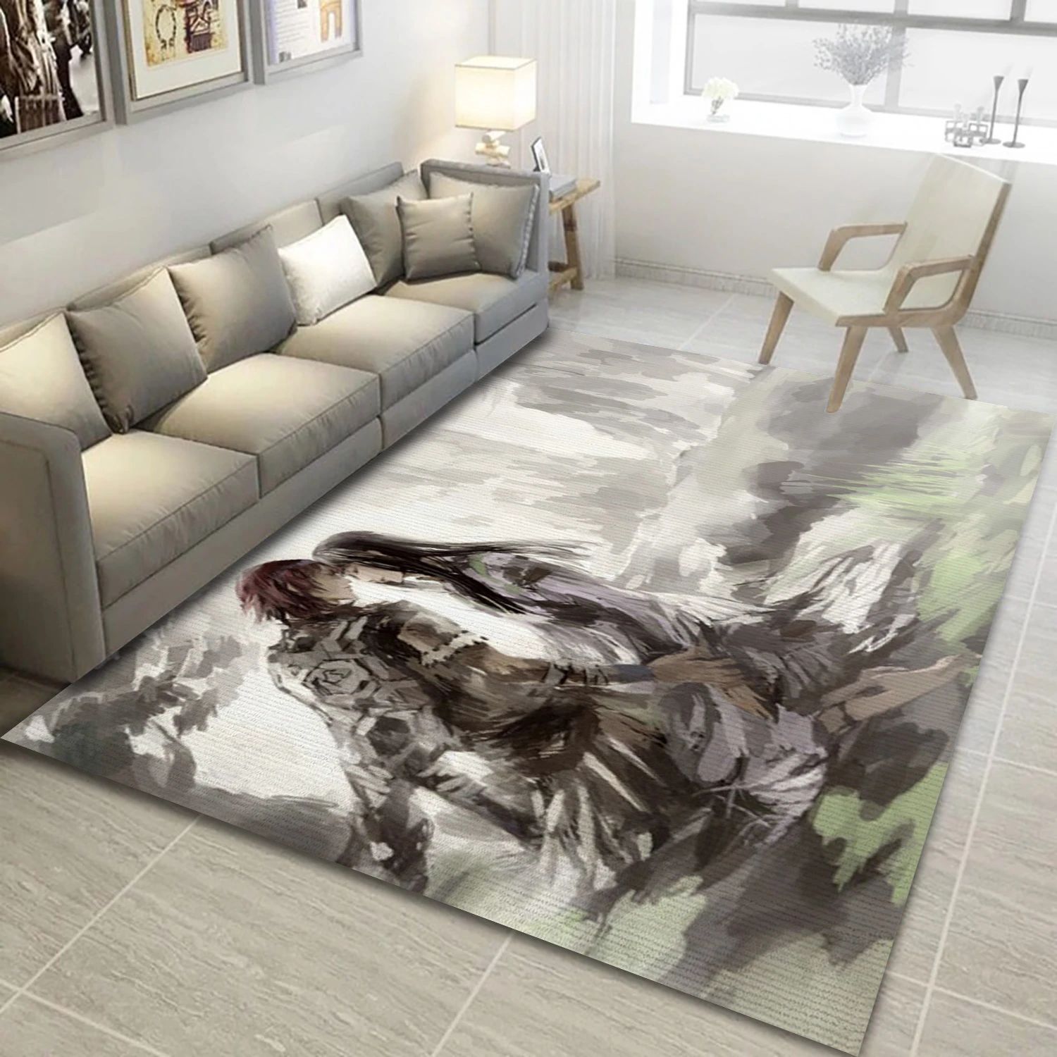 Shadow Of The Colossus Gaming Area Rug, Bedroom Rug - Home Decor Floor Decor - Indoor Outdoor Rugs