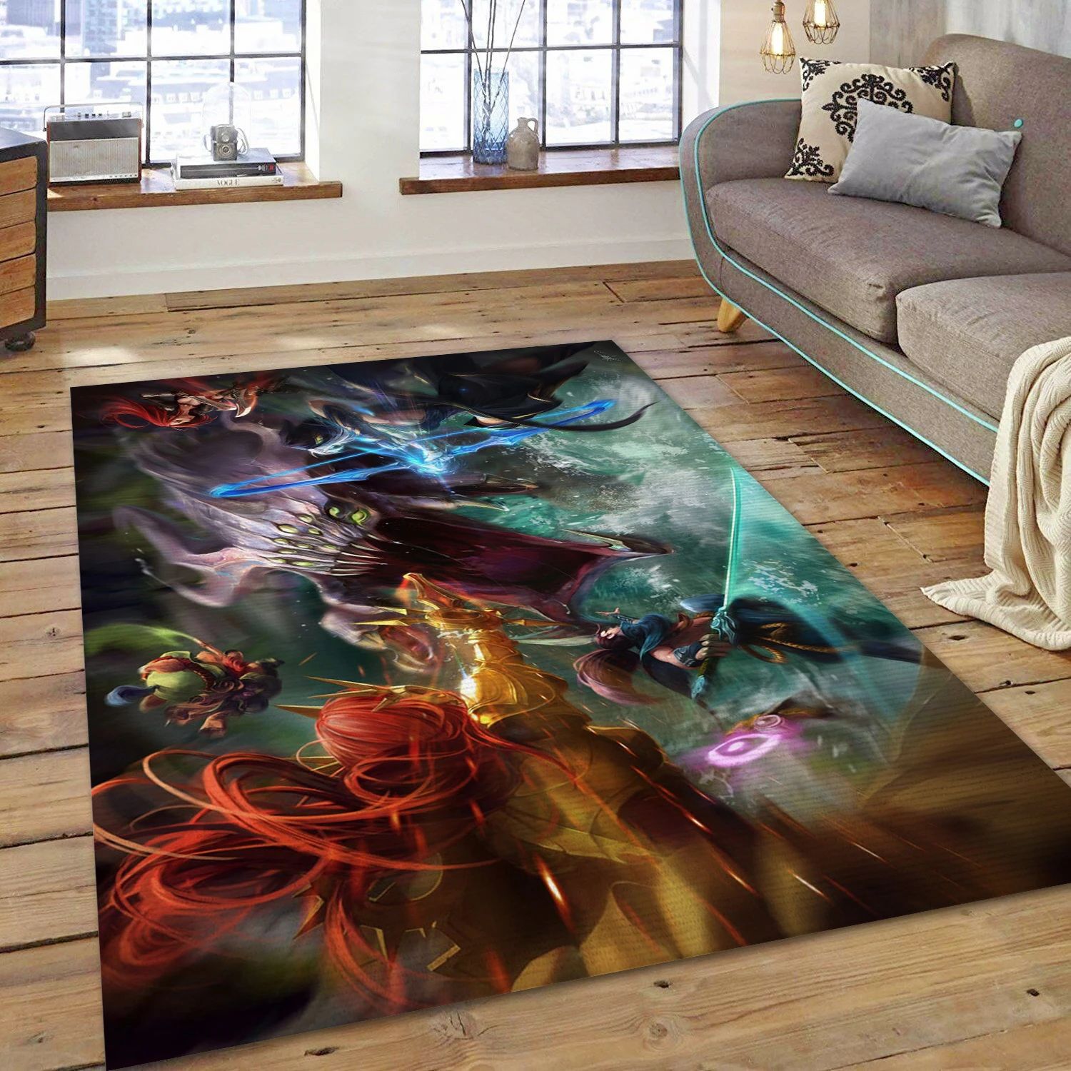 Ashe Yasuo League Of Legends Video Game Area Rug Area, Living Room Rug - Family Gift US Decor - Indoor Outdoor Rugs