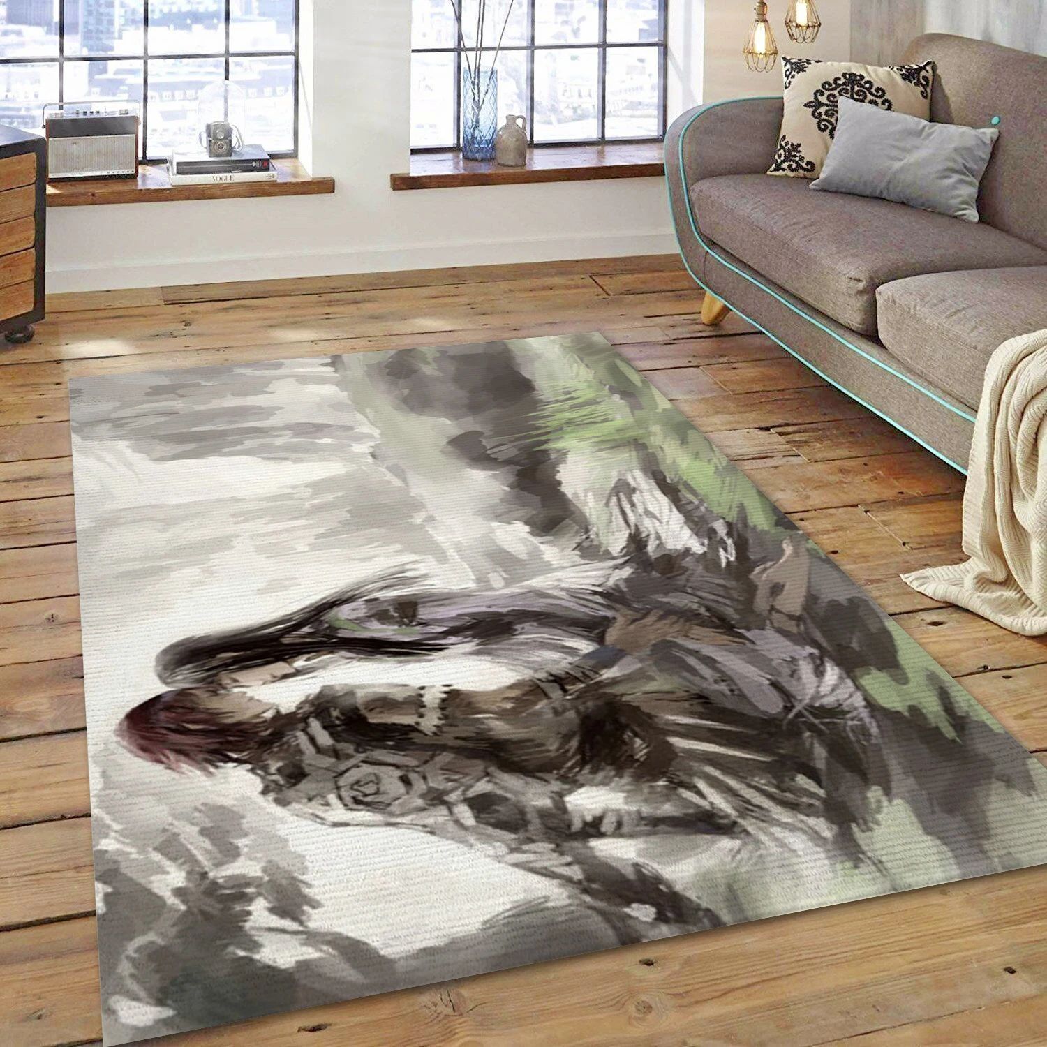 Shadow Of The Colossus Gaming Area Rug, Bedroom Rug - Home Decor Floor Decor - Indoor Outdoor Rugs