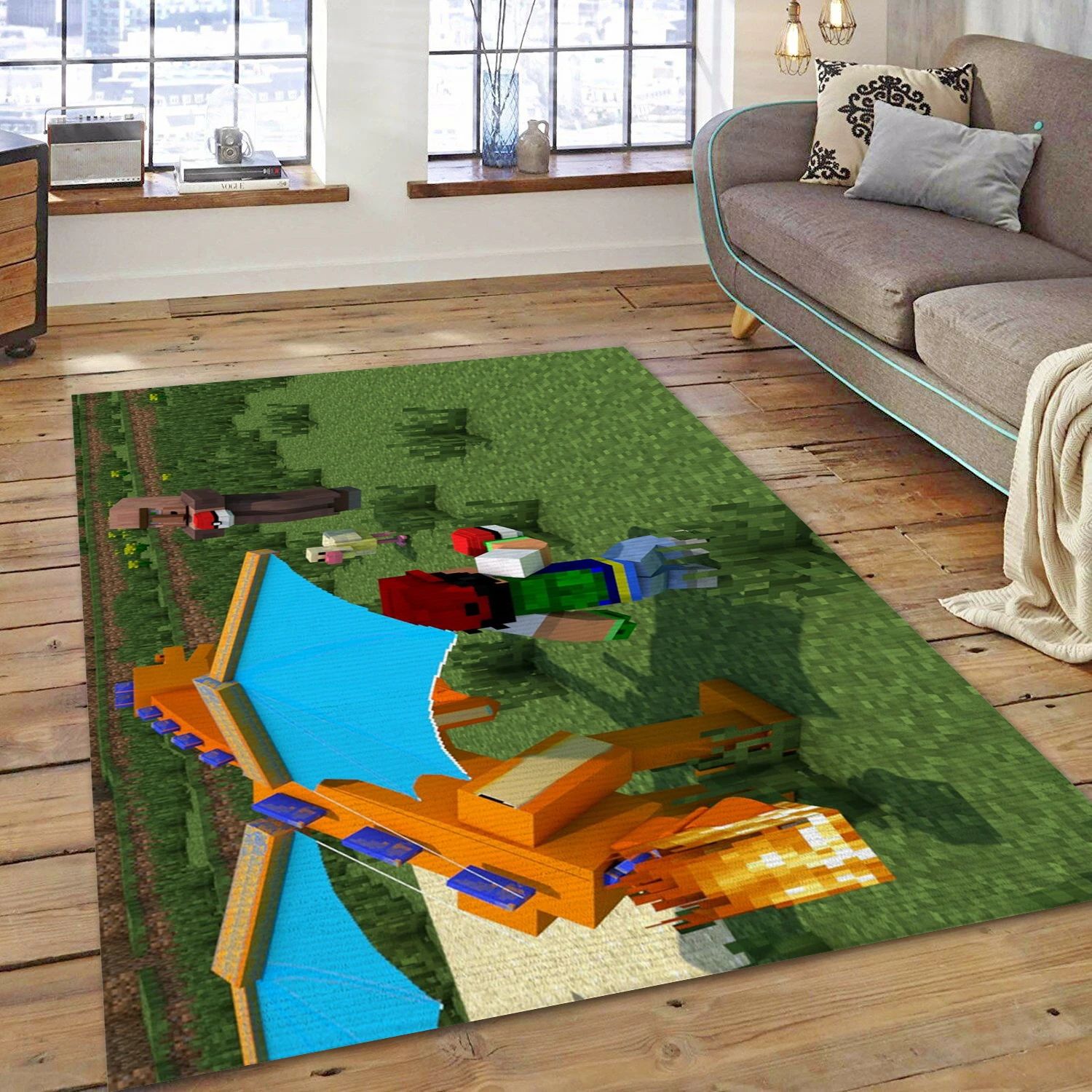 Pokemine Video Game Area Rug Area, Bedroom Rug - US Decor - Indoor Outdoor Rugs