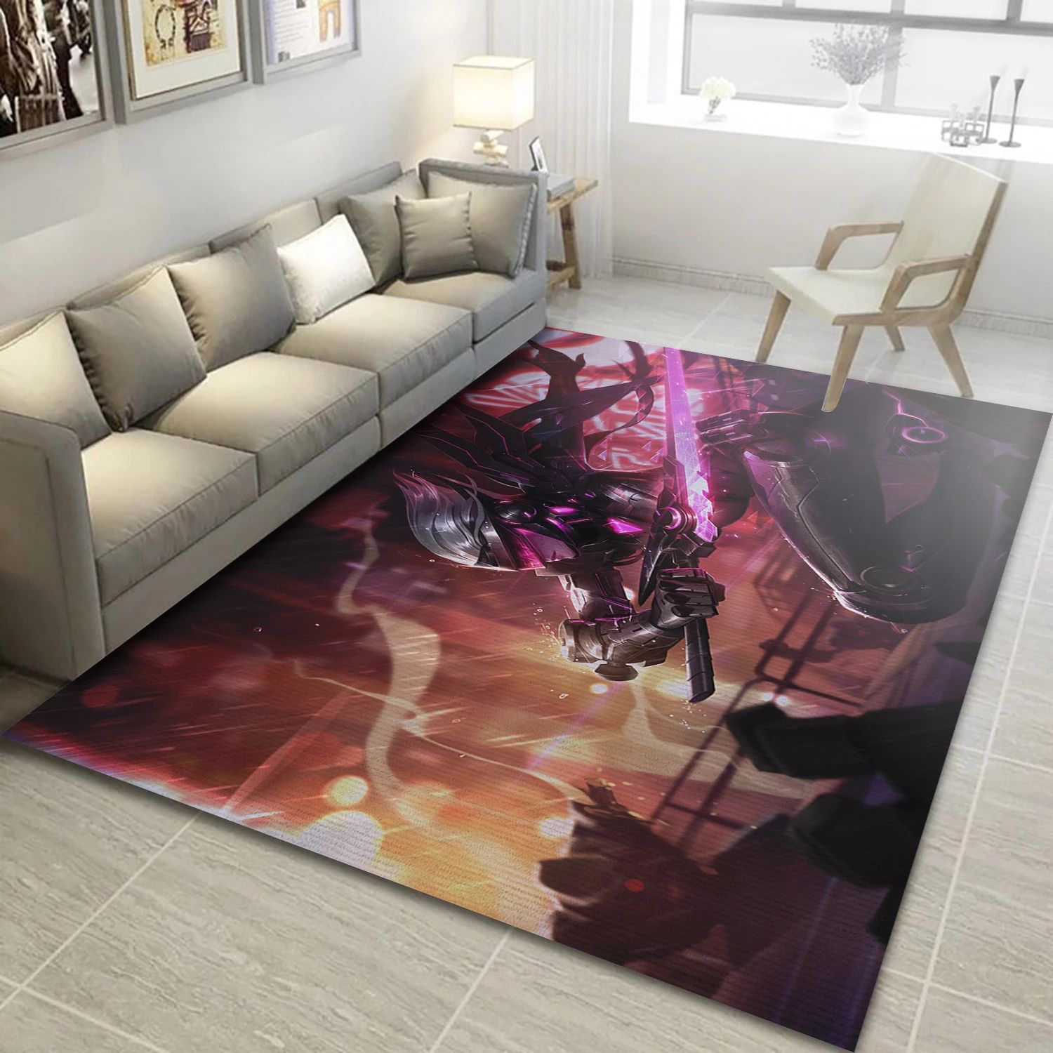 Project Fiora Video Game Area Rug Area, Bedroom Rug - US Decor - Indoor Outdoor Rugs