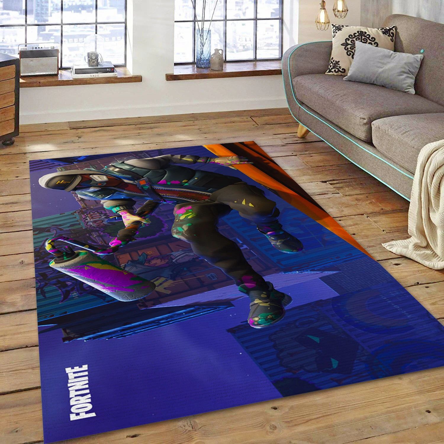 Fortnite Video Game Area Rug Area, Bedroom Rug - US Decor - Indoor Outdoor Rugs