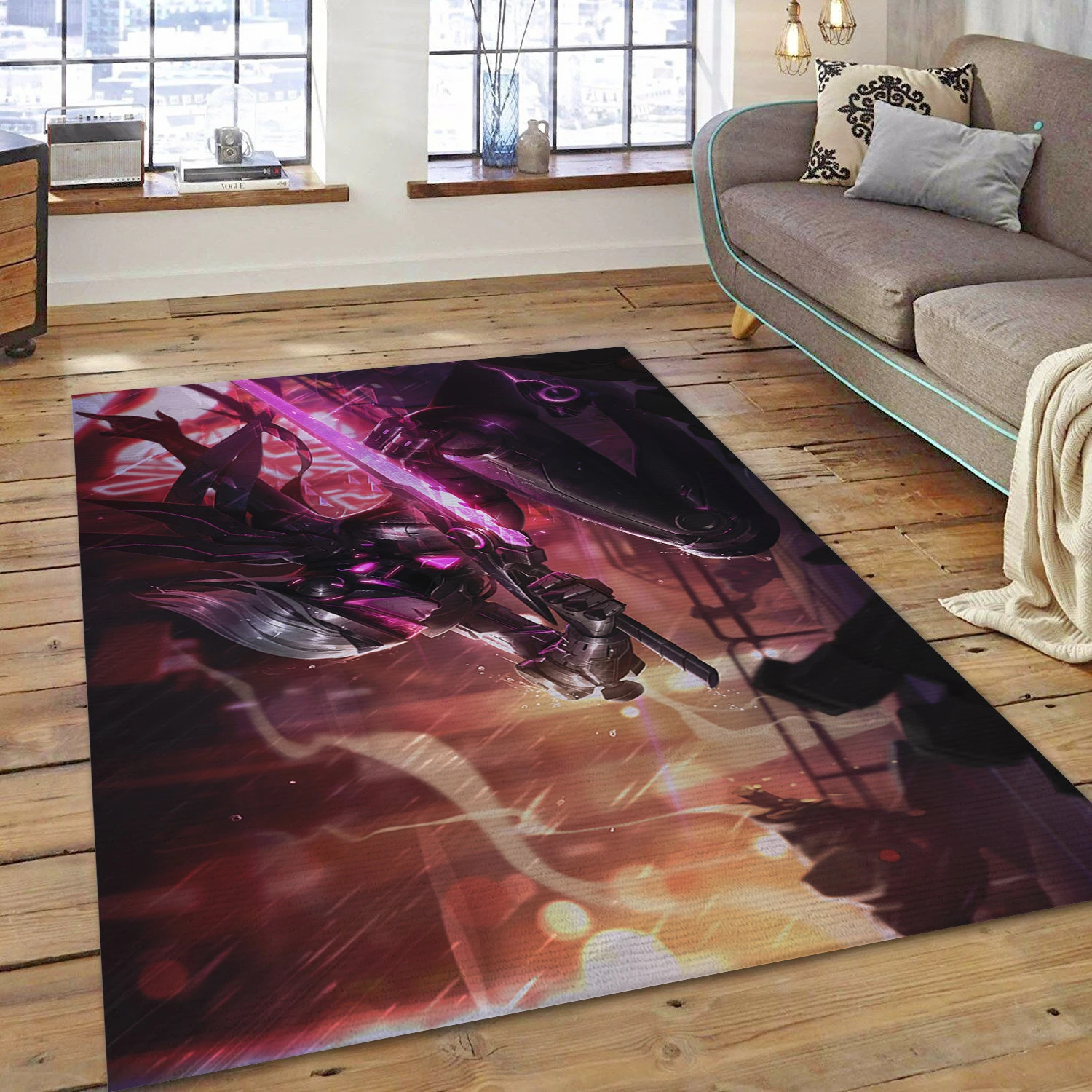 Project Fiora Video Game Area Rug Area, Bedroom Rug - US Decor - Indoor Outdoor Rugs